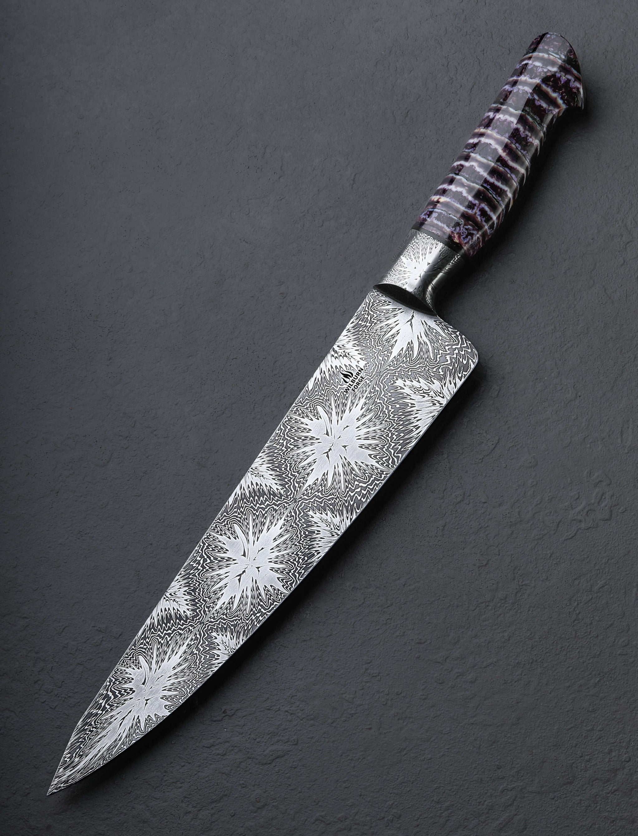 Aaron Wilburn - Idaho Chef & Gyuto Hallucinogenic Mosaic Chef 255mm