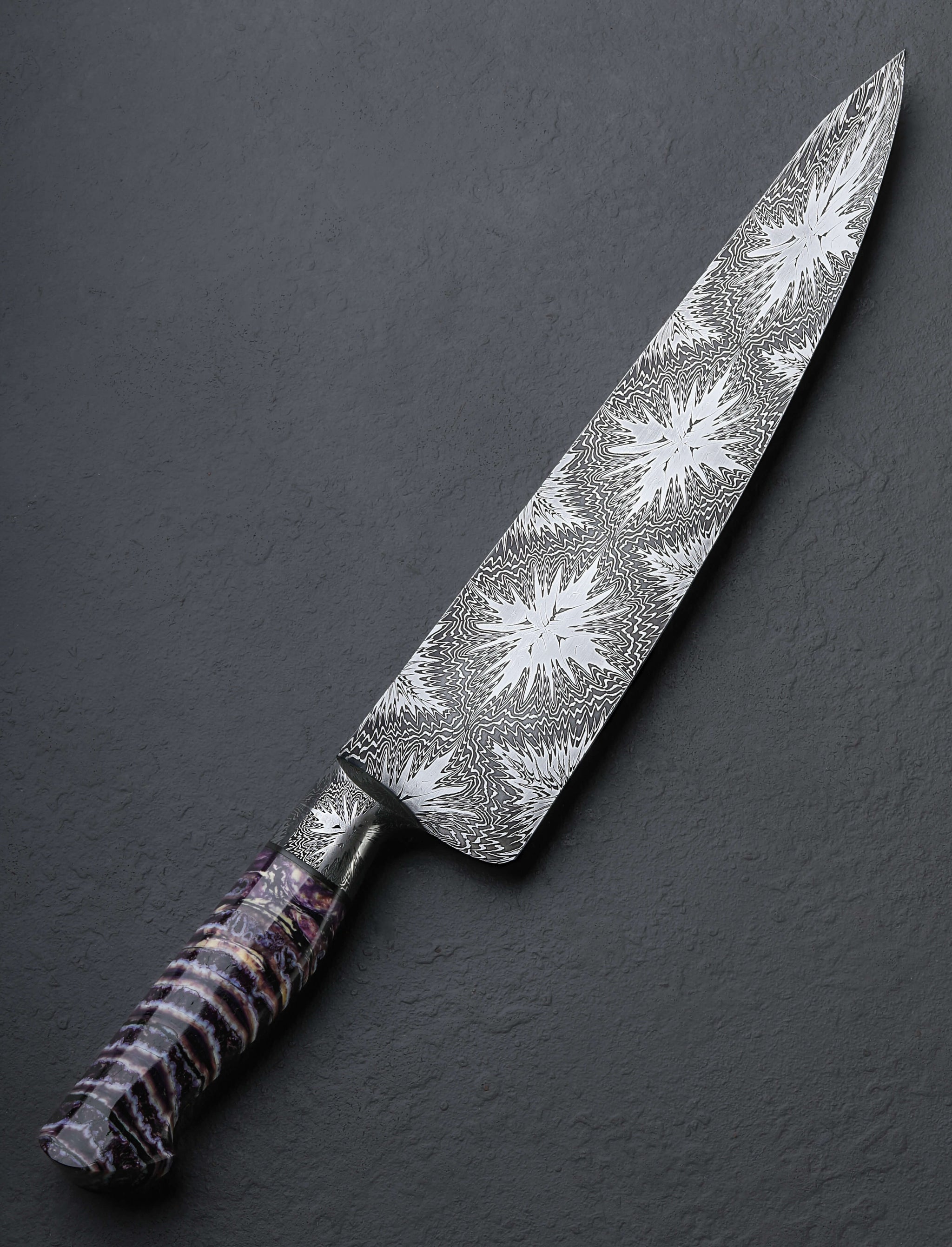 Aaron Wilburn - Idaho Chef & Gyuto Hallucinogenic Mosaic Chef 255mm