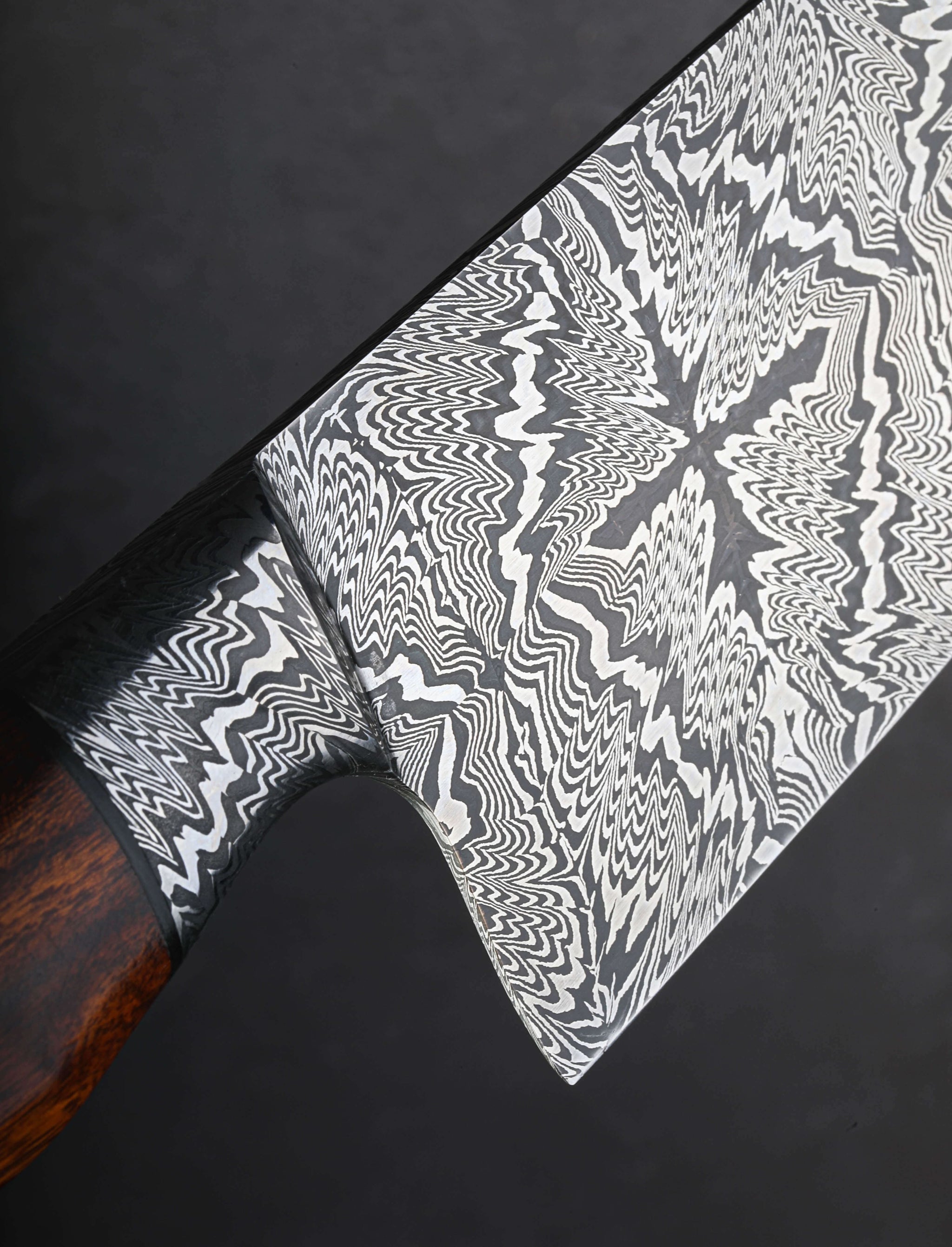 Aaron Wilburn - Idaho Chef & Gyuto Sunburst Damascus Chef 245mm