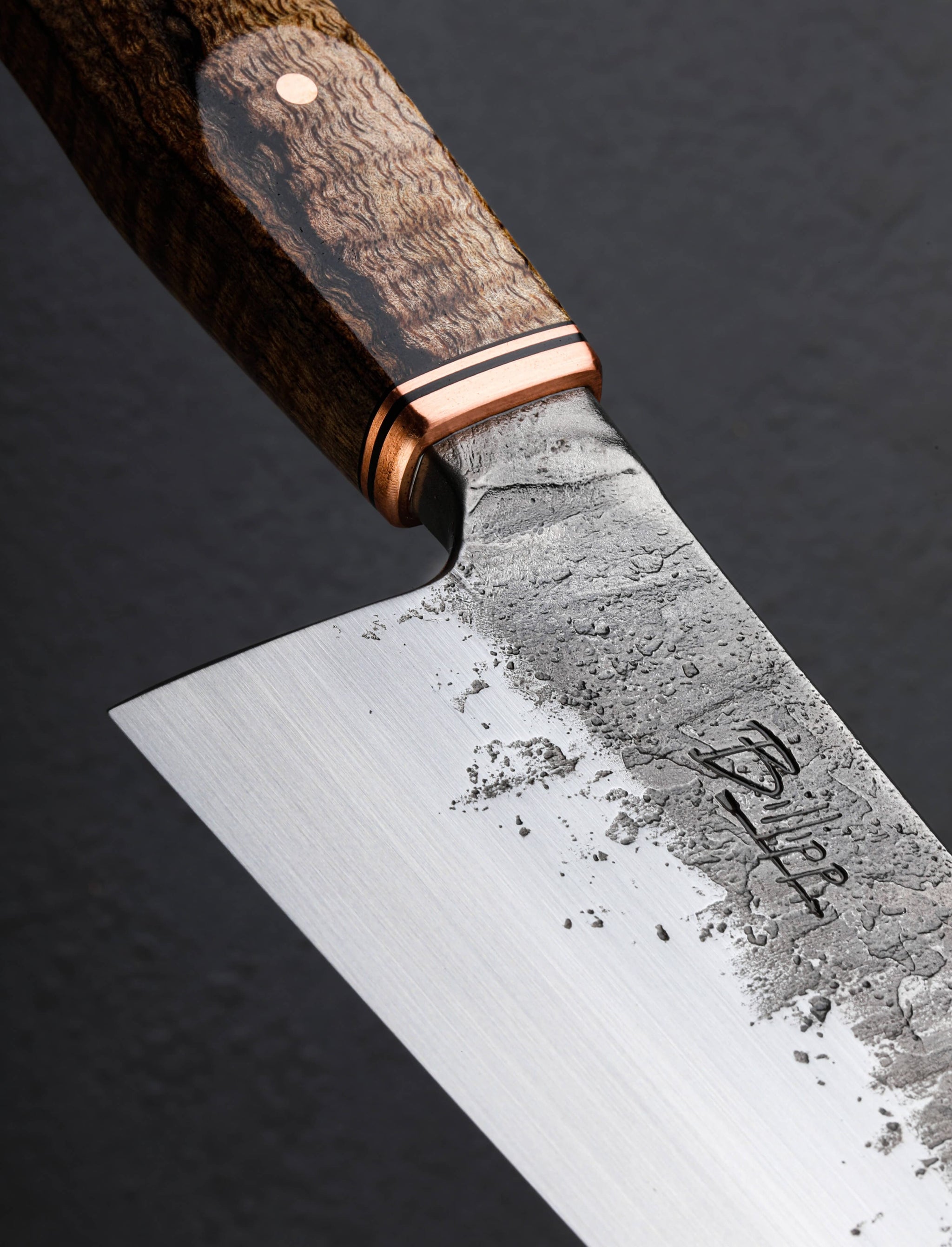 Andy Billipp - Connecticut Chef & Gyuto Copper Hackberry Chef 238mm