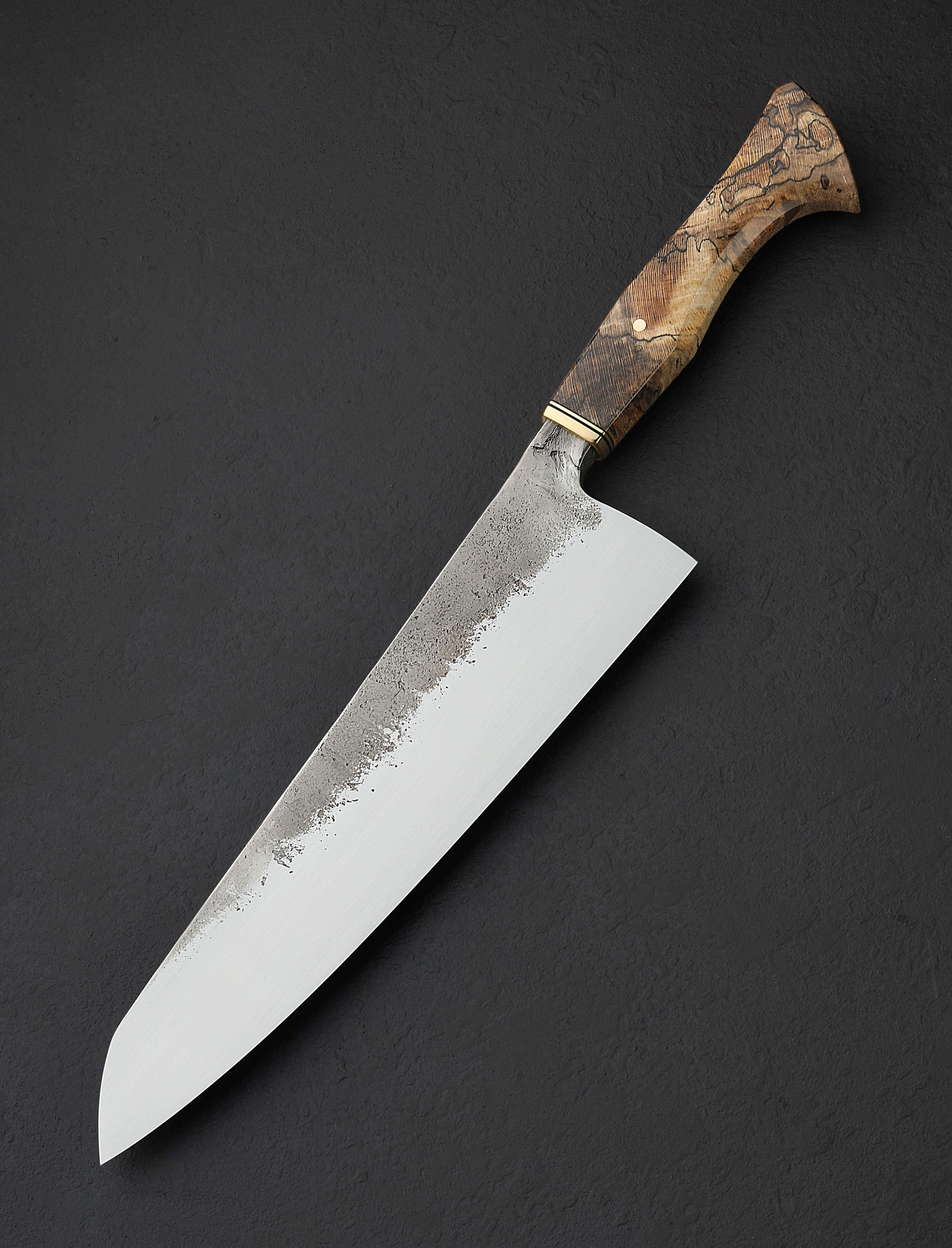 Andy Billipp - Connecticut Chef & Gyuto Spalted Sycamore Gyuto 257mm