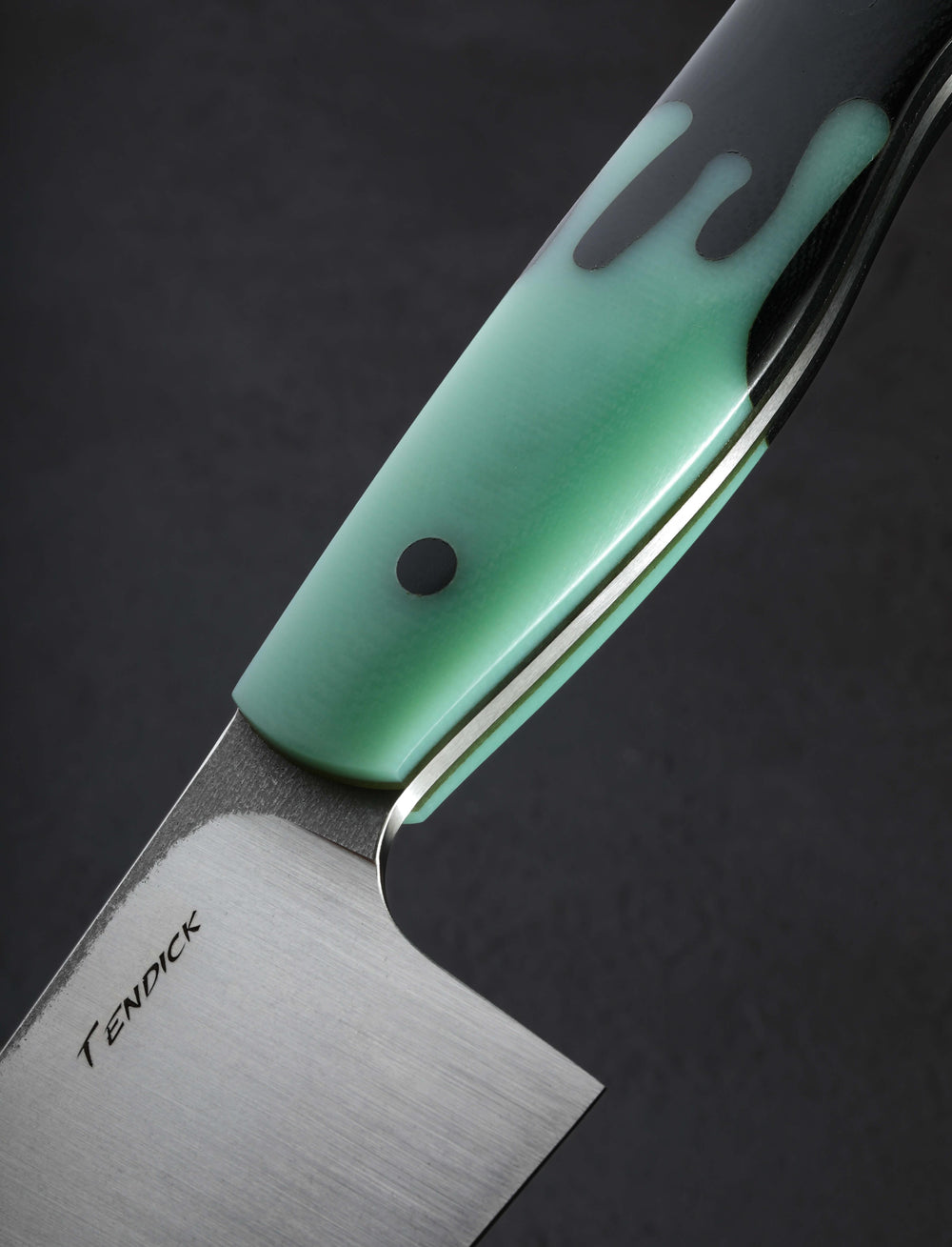Ben Tendick - Oregon Chef & Gyuto Mint Drip Gyuto 202mm