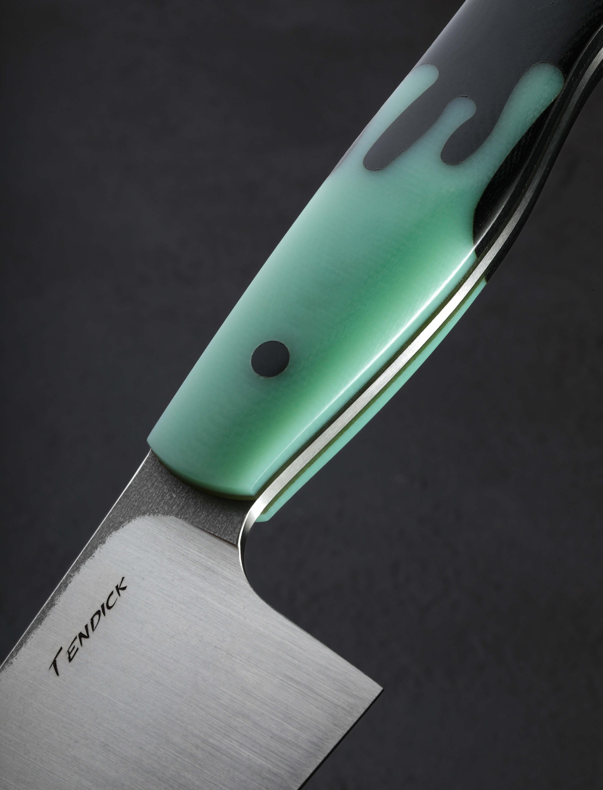 Ben Tendick - Oregon Chef & Gyuto Mint Drip Gyuto 202mm