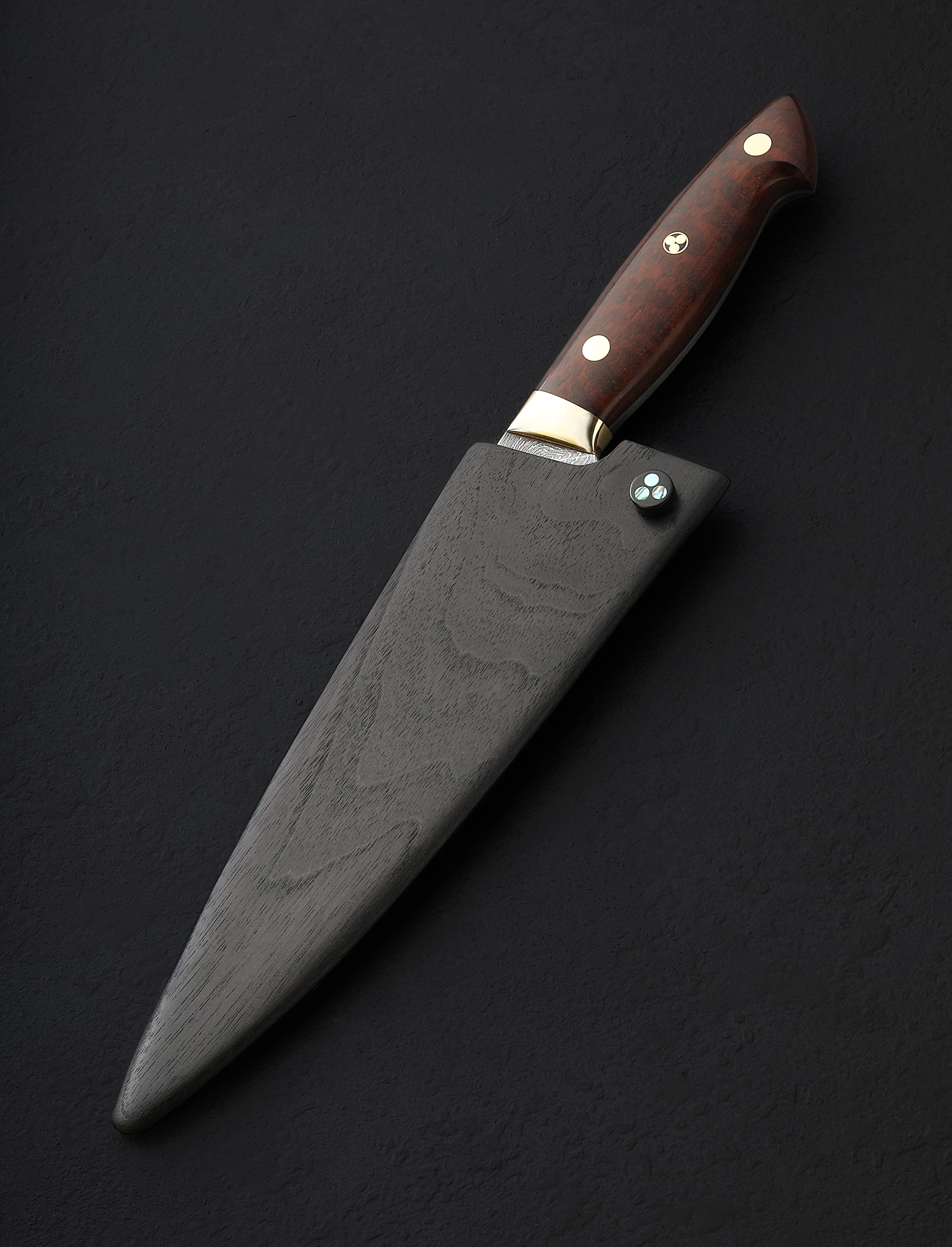 Bob Kramer Firestorm Chef 200mm | Eatingtools.com