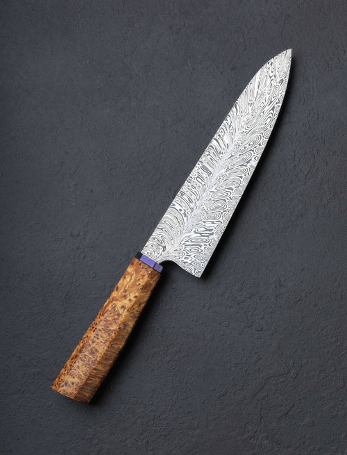 Casey Vilensky - Vancouver Chef & Gyuto Cedar Timascus Chef 172mm