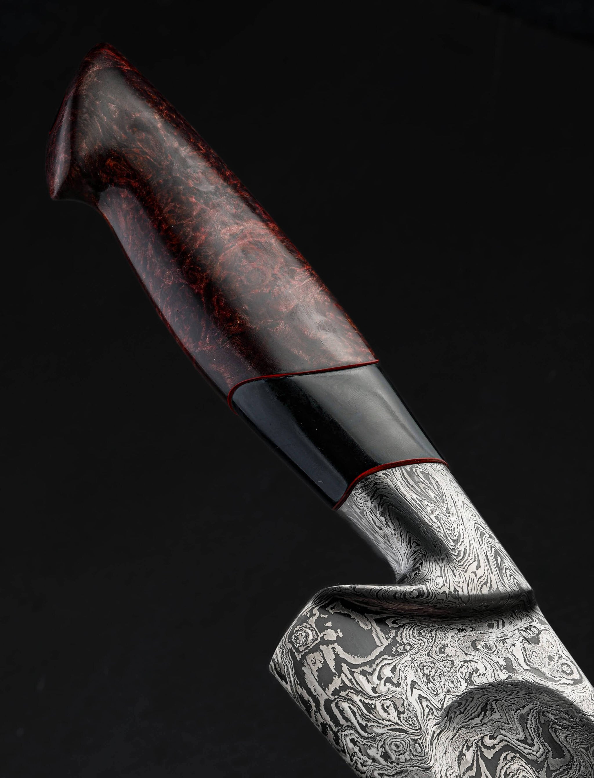 Charlie Ellis - Indiana Chef & Gyuto Ellis Third Element Damascus Chef XXXmm