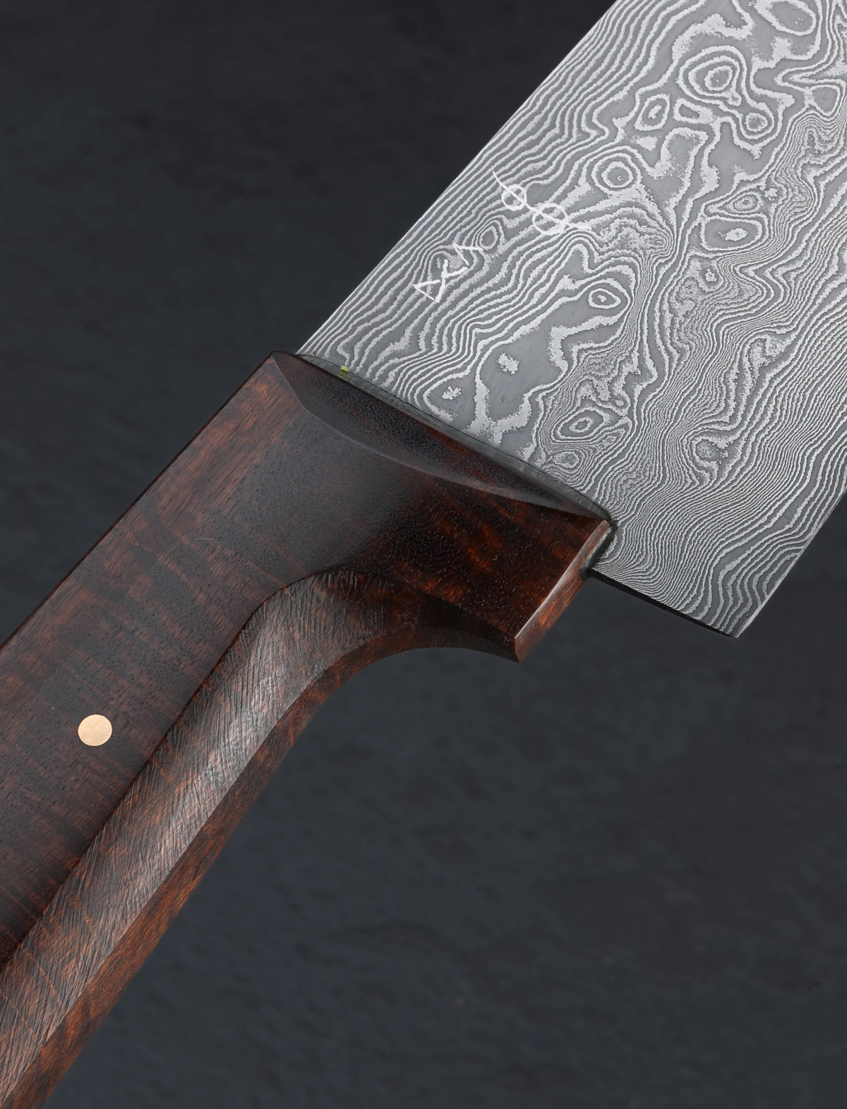 Don Carlos Andrade - California Chef & Gyuto Gidgee Damascus Gyutesuki 202mm