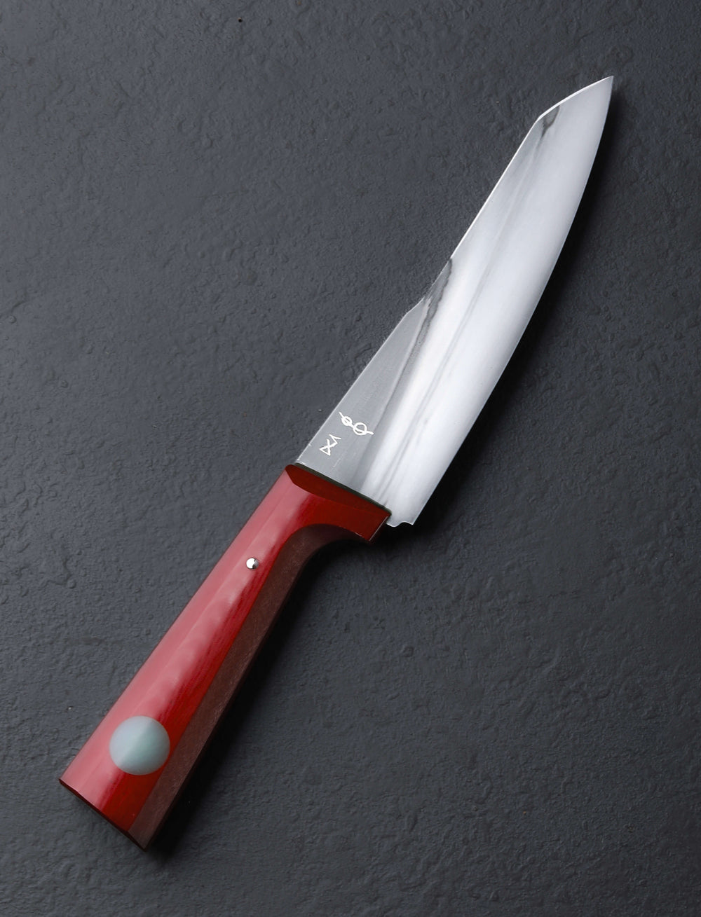 Don Carlos Andrade - California Chef & Gyuto Red Linen Gyuteseki 165mm