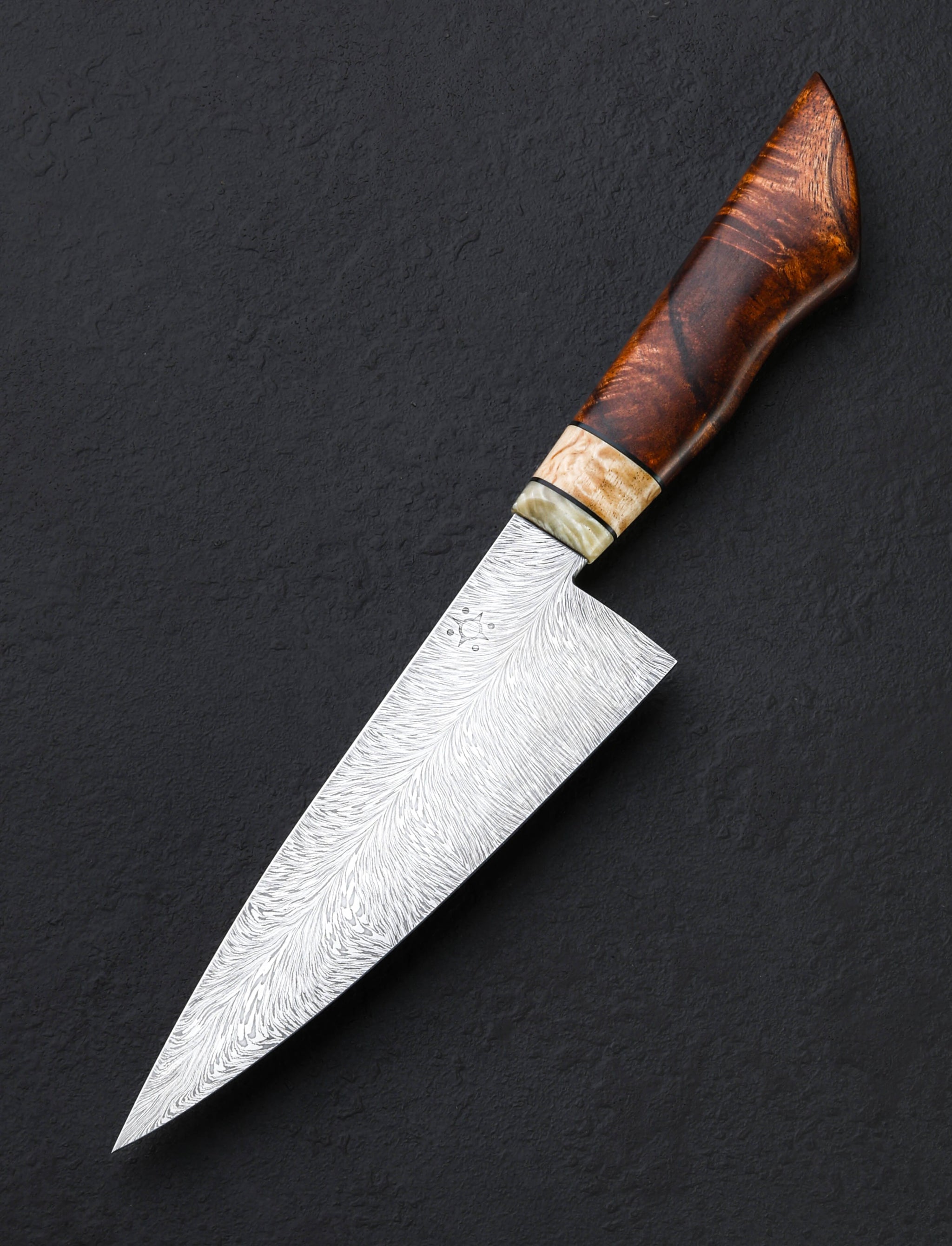 Emiliano Carrillo - New Jersey Chef & Gyuto Koa Feathered Petty Chef 160mm
