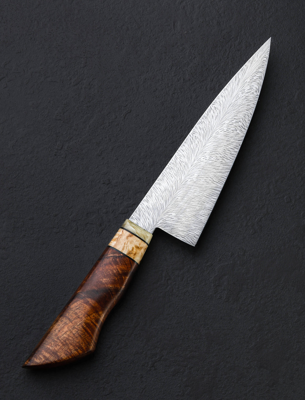 Emiliano Carrillo - New Jersey Chef & Gyuto Koa Feathered Petty Chef 160mm