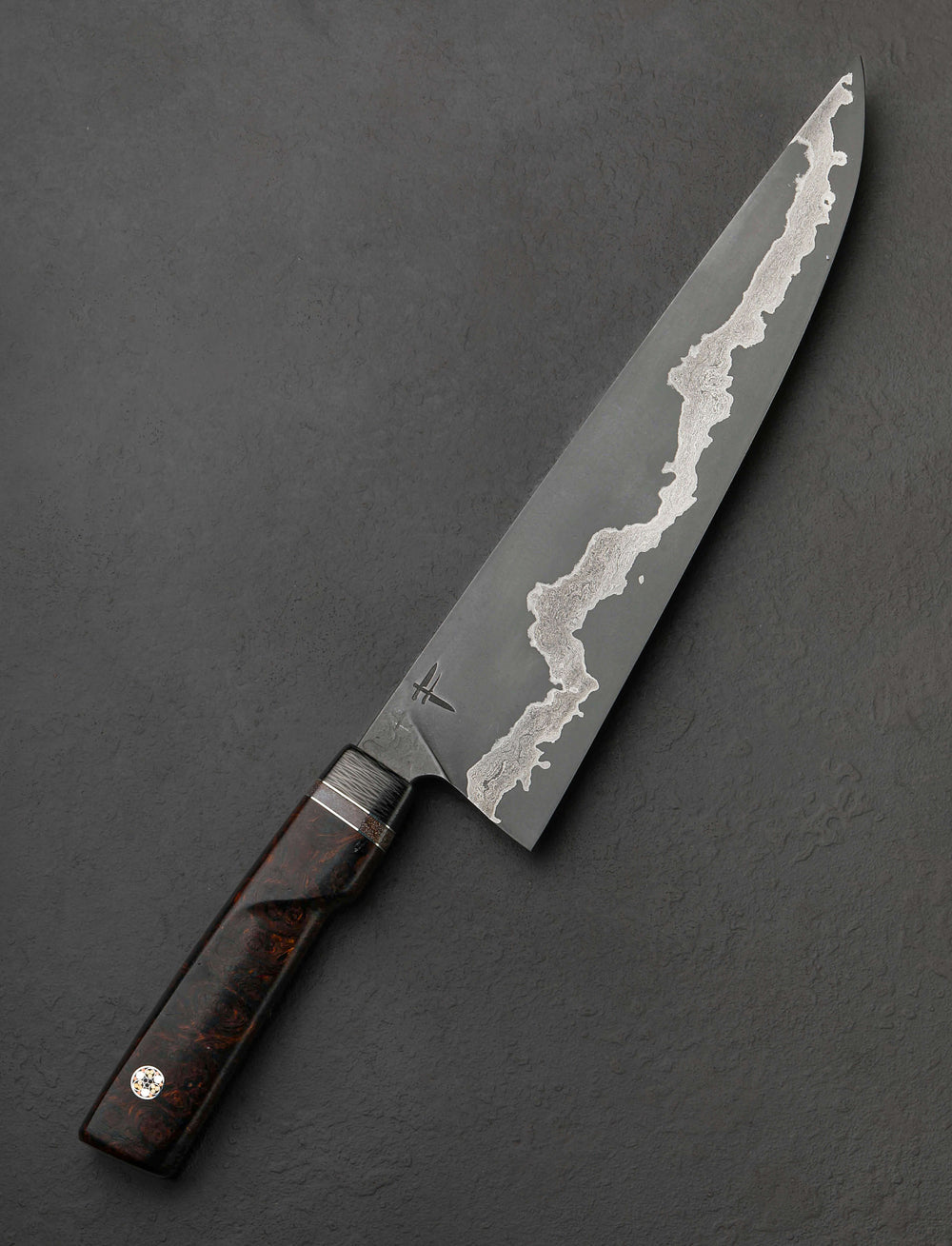 Fingal Ferguson - Ireland Chef & Gyuto Damascus River Cretaceous Chef 258mm