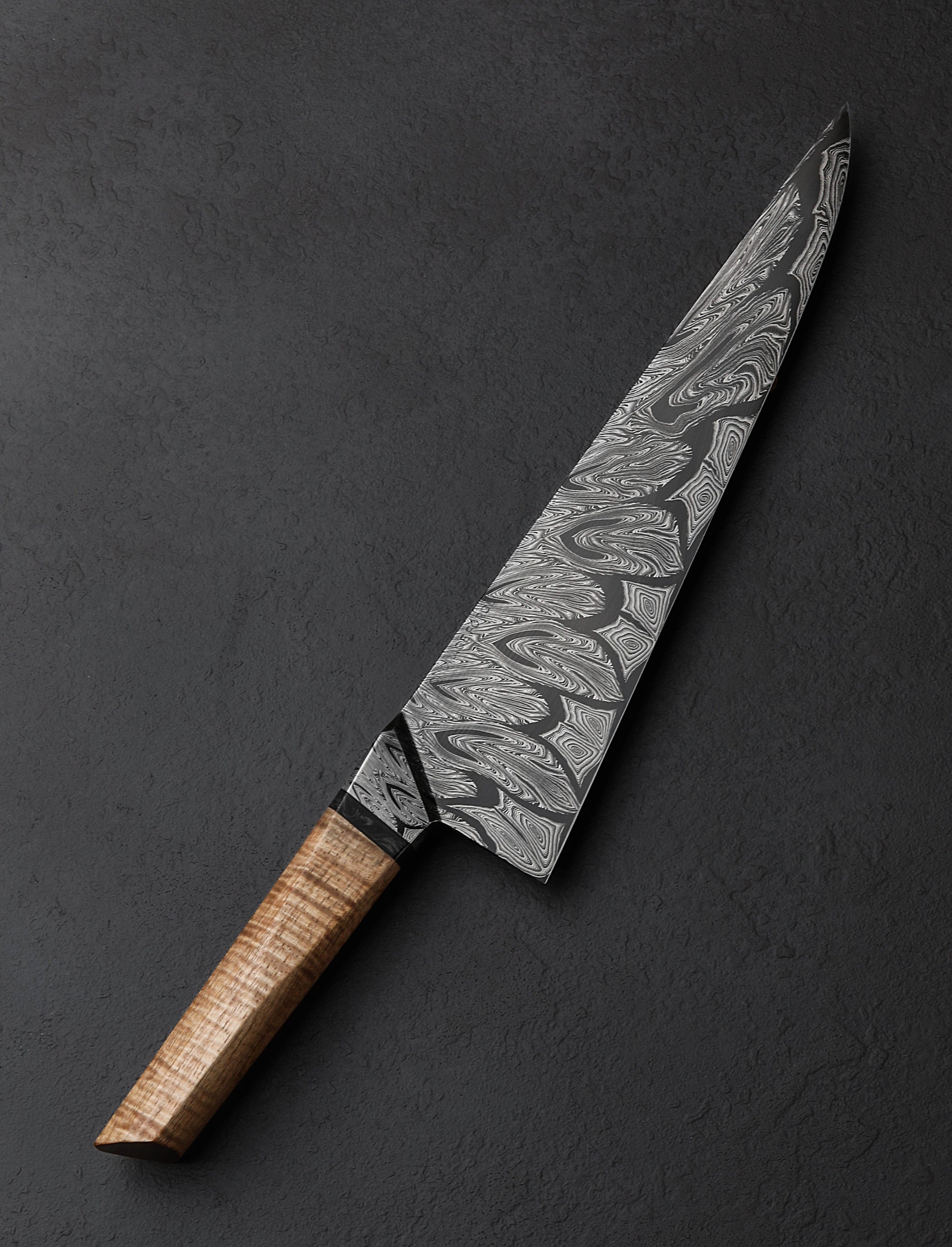 Gabe Fletcher - Alaska Chef & Gyuto Marbled Koa Chef 248mm