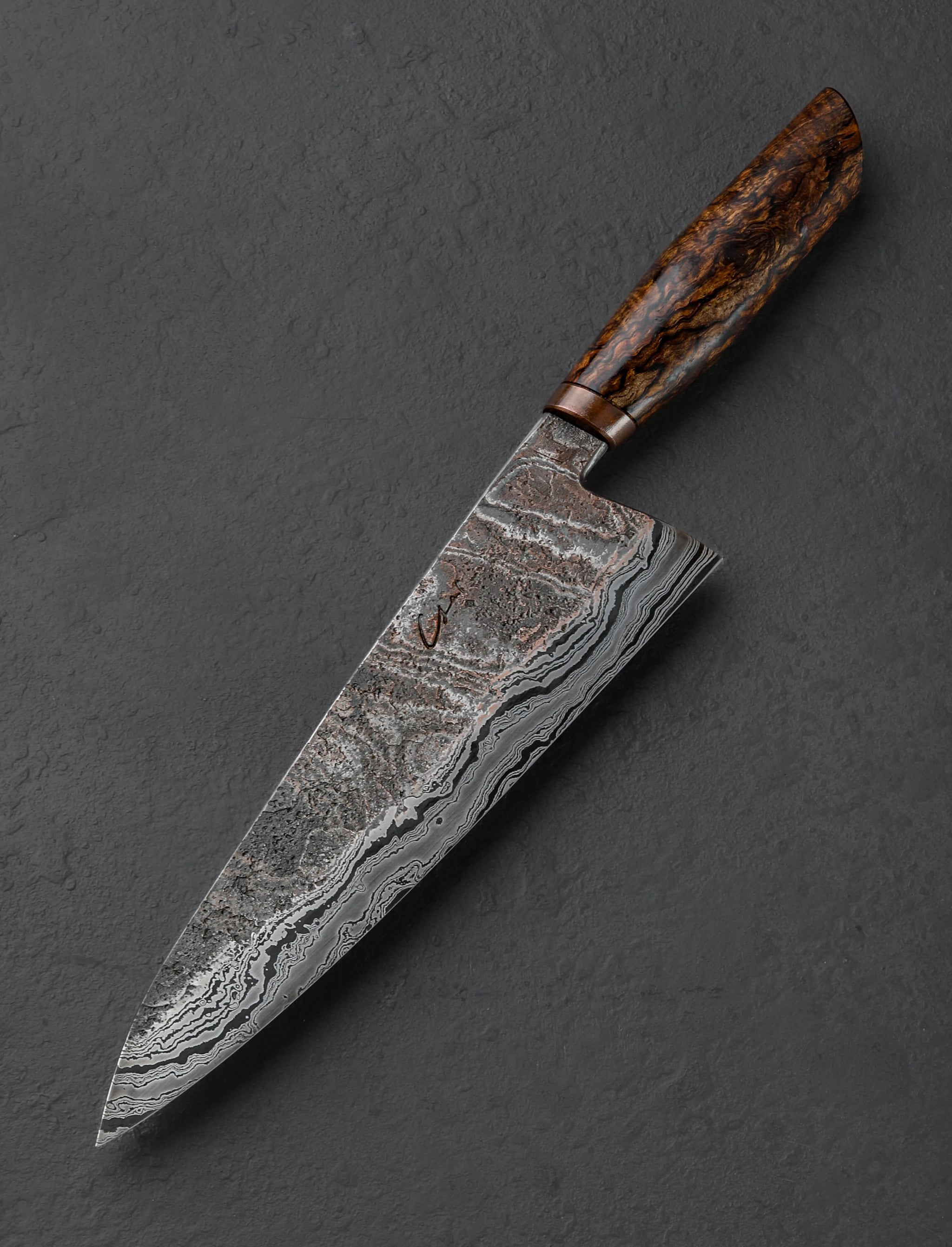 Isal Triado - Spain Chef & Gyuto Mango Copper Chef 215mm