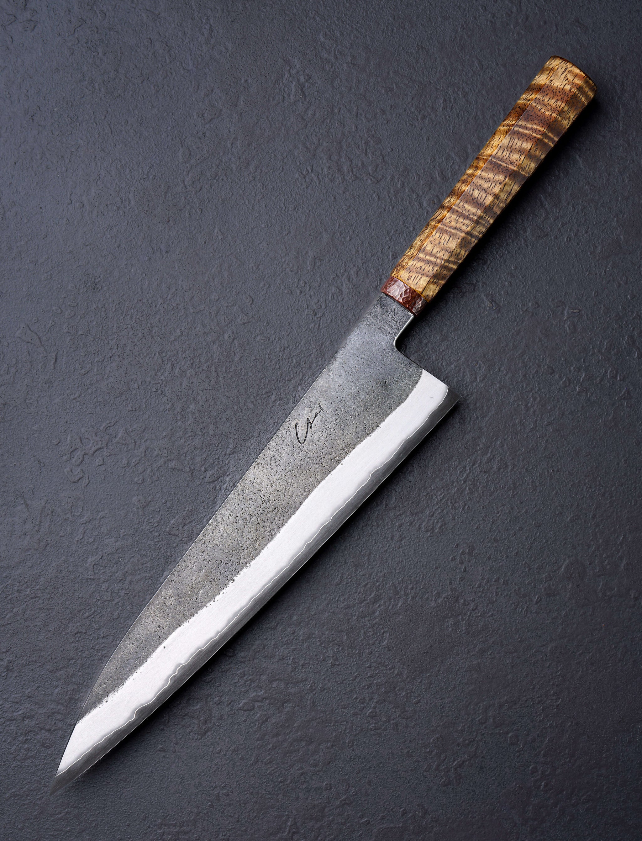 Isal Triado - Spain Chef & Gyuto Olive Copper Gyuto 243mm