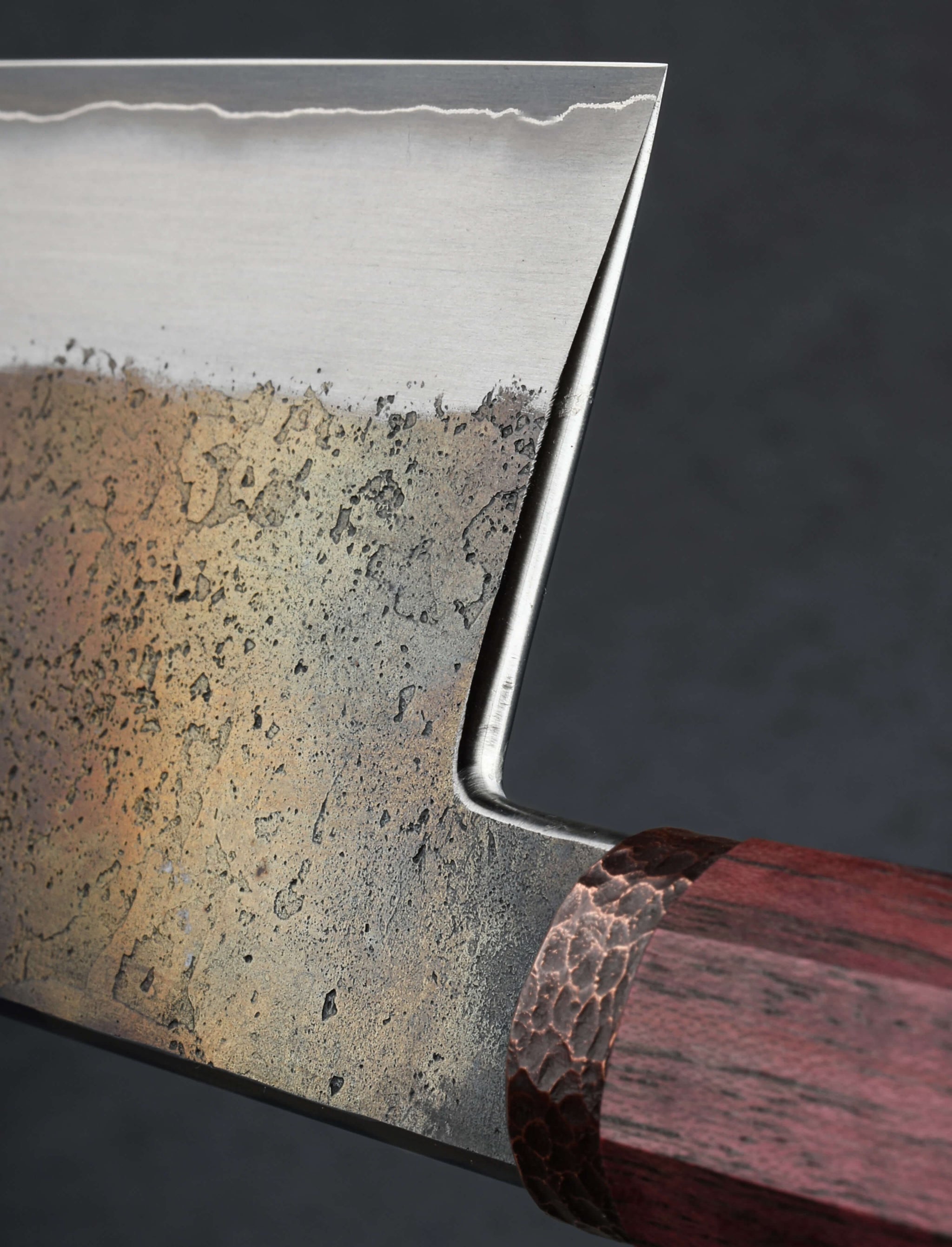 Isal Triado - Spain Chef & Gyuto Purpleheart Copper Gyuto 208mm