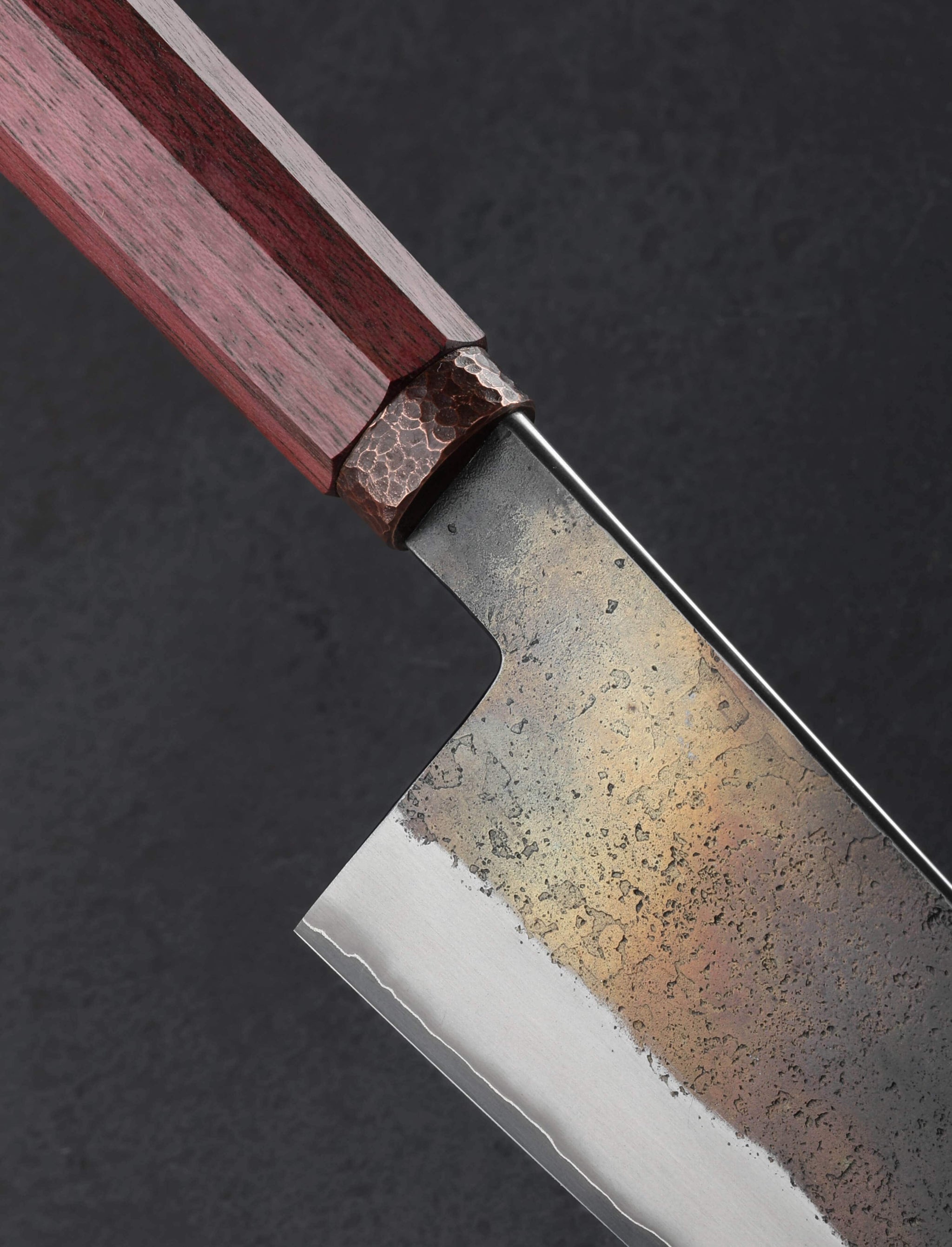 Isal Triado - Spain Chef & Gyuto Purpleheart Copper Gyuto 208mm