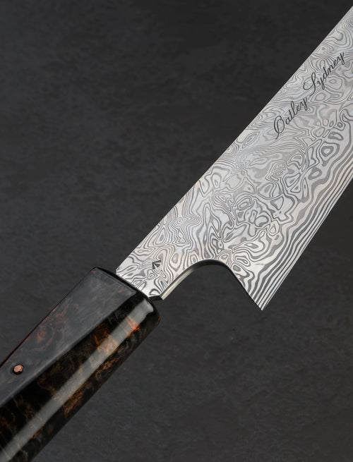 James Oatley - Australia Chef & Gyuto Fire in the Night Gyuto 178mm