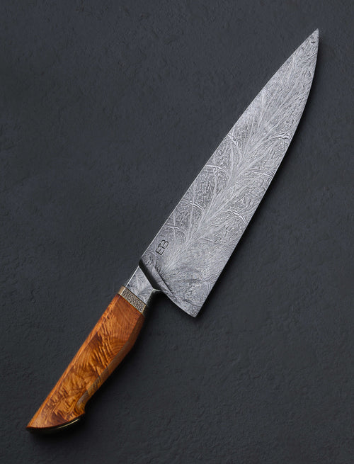 Jason Ellard - Tasmania Chef & Gyuto Brass Solstice Chef 247mm