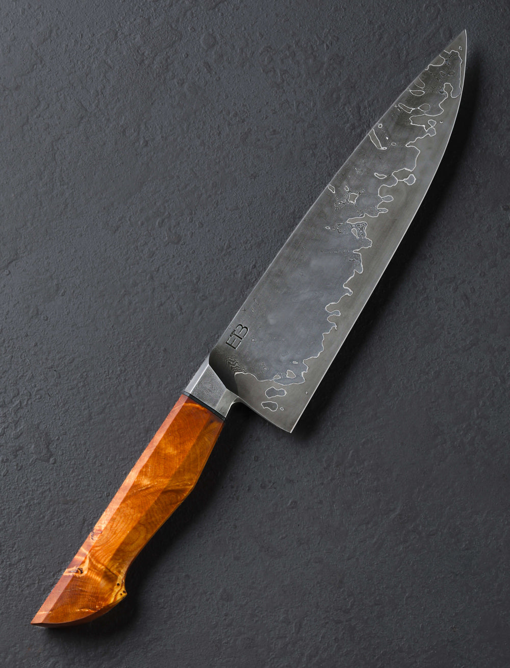 Jason Ellard - Tasmania Chef & Gyuto Huon Pine Damascus Chef 202mm