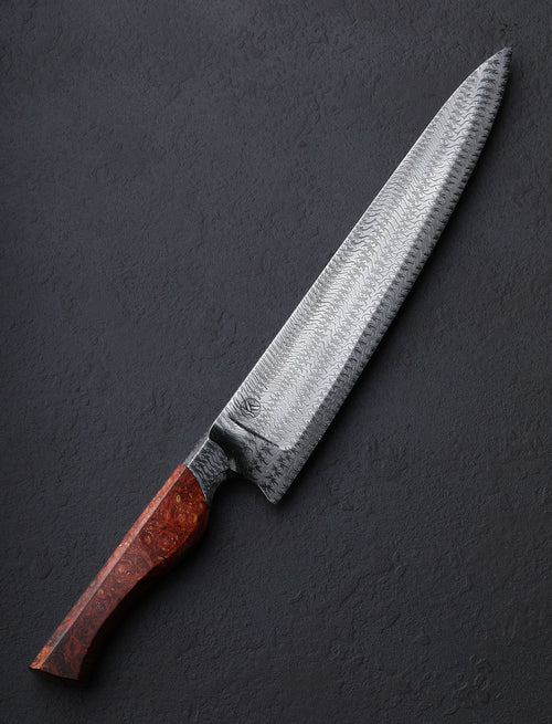 Jeroen Knippenberg - Netherlands Chef & Gyuto Red Shuriken Slicer 252mm