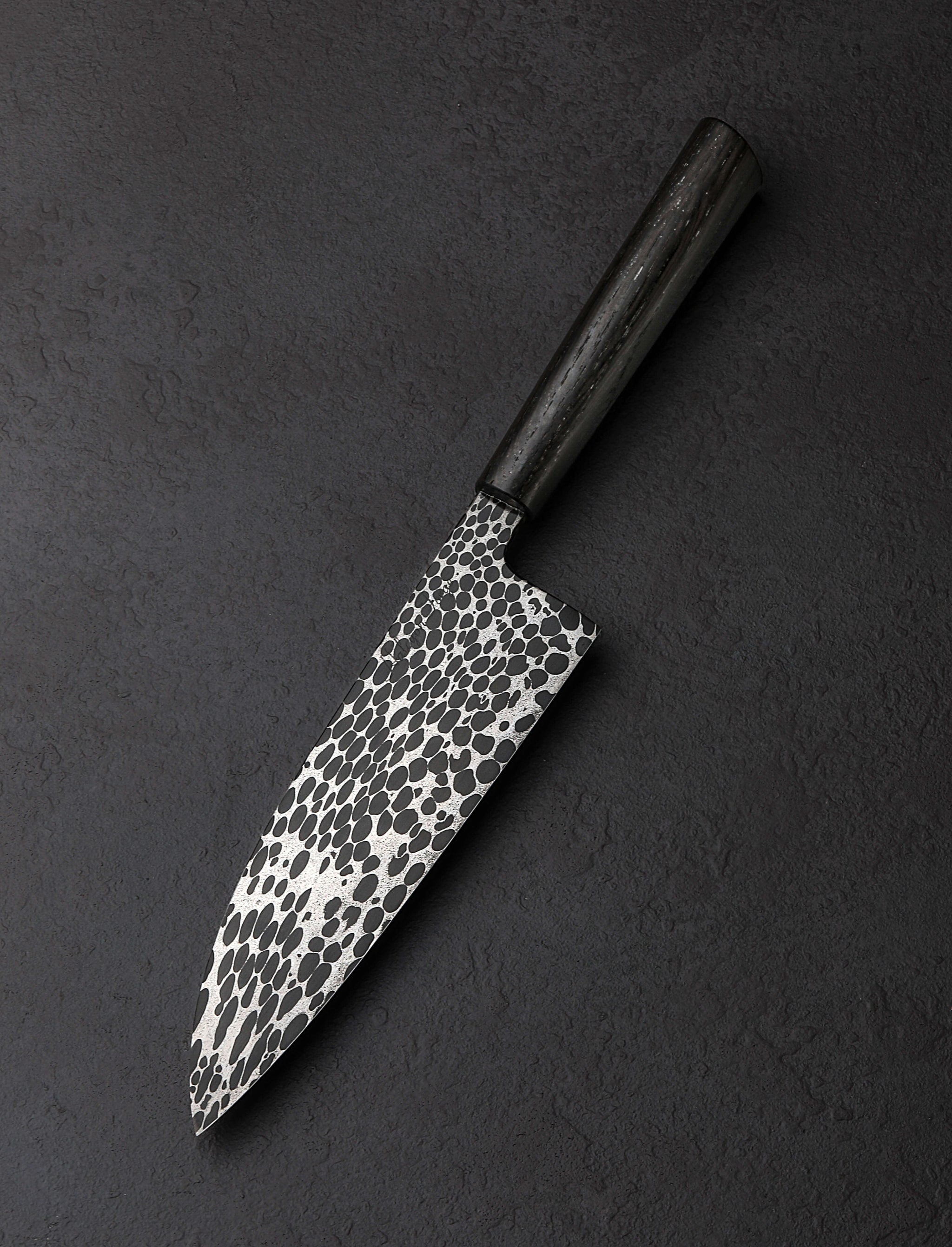 Joe Schrum - Missouri Chef & Gyuto Bog Oak Bearings Chef 179mm