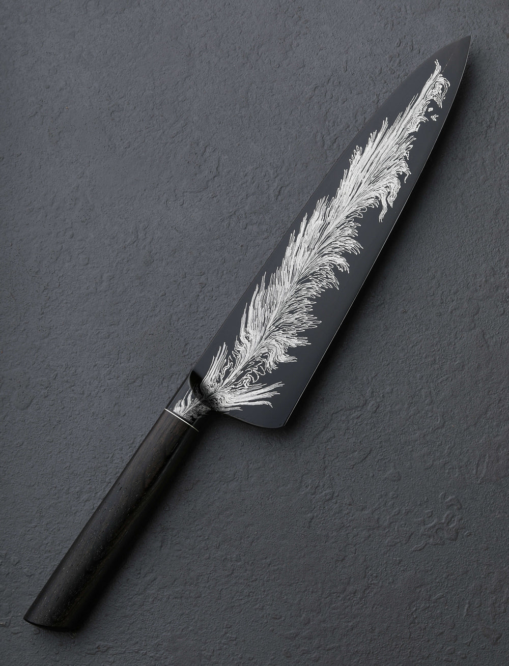 Joe Schrum - Missouri Chef & Gyuto Feathered Flames Gyuto 215mm