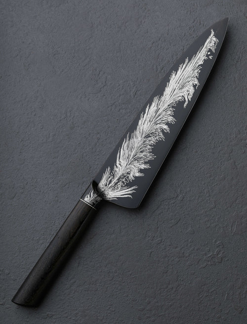 Joe Schrum - Missouri Chef & Gyuto Feathered Flames Gyuto 215mm