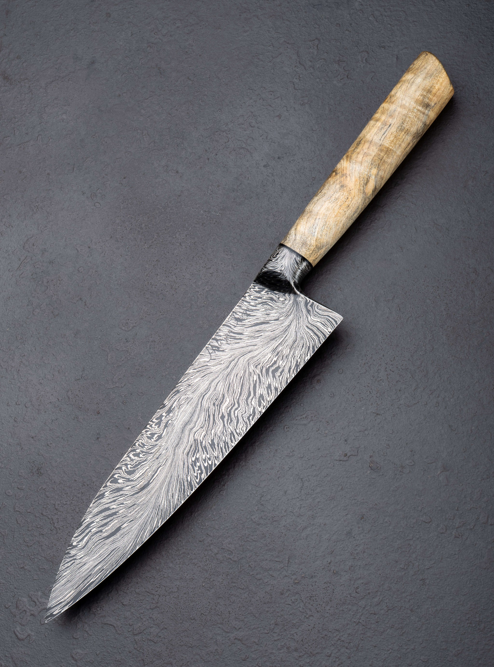 Joe Schrum - Missouri Chef & Gyuto River of Fire Gyuto 210mm