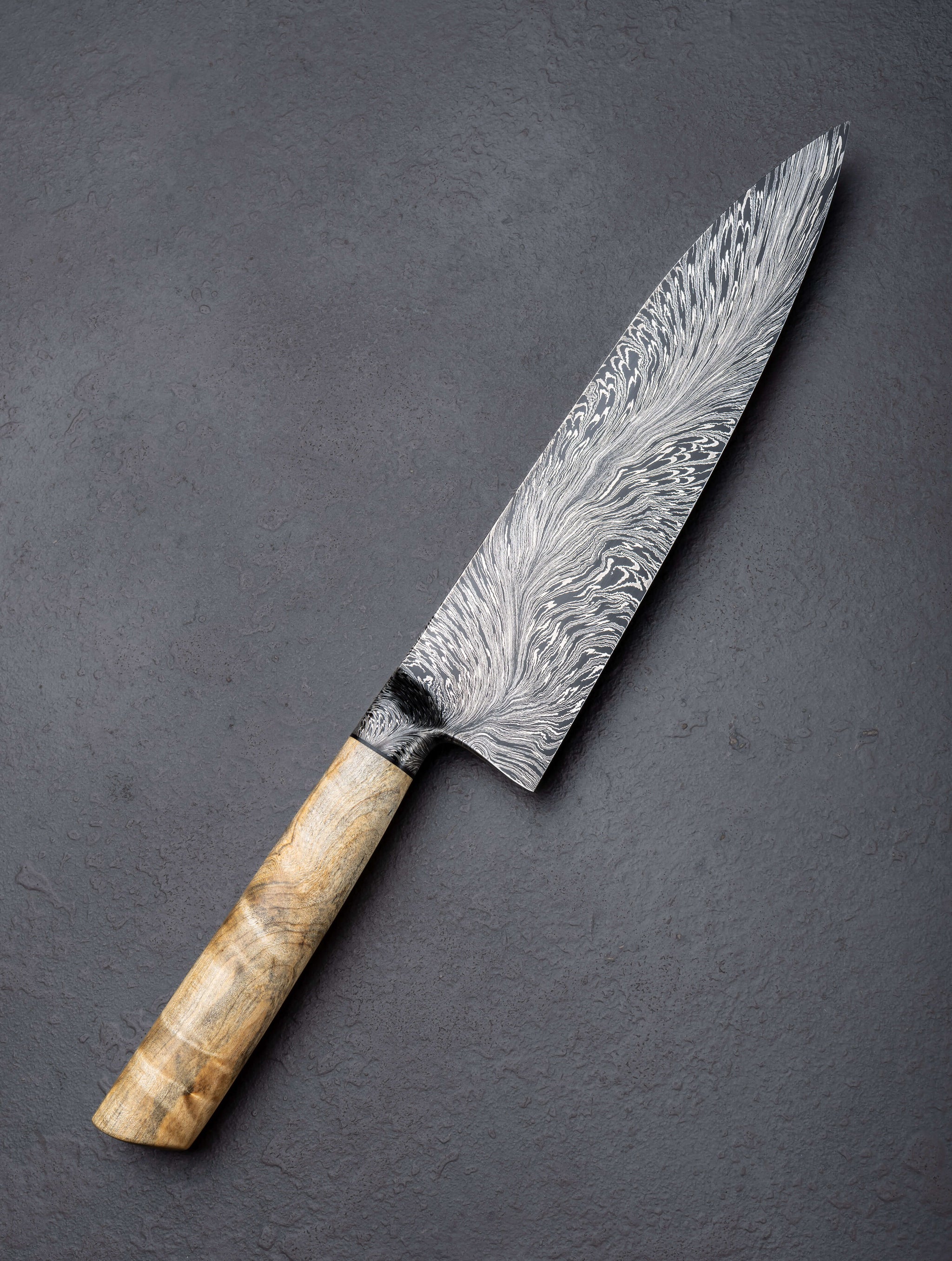 Joe Schrum - Missouri Chef & Gyuto River of Fire Gyuto 210mm