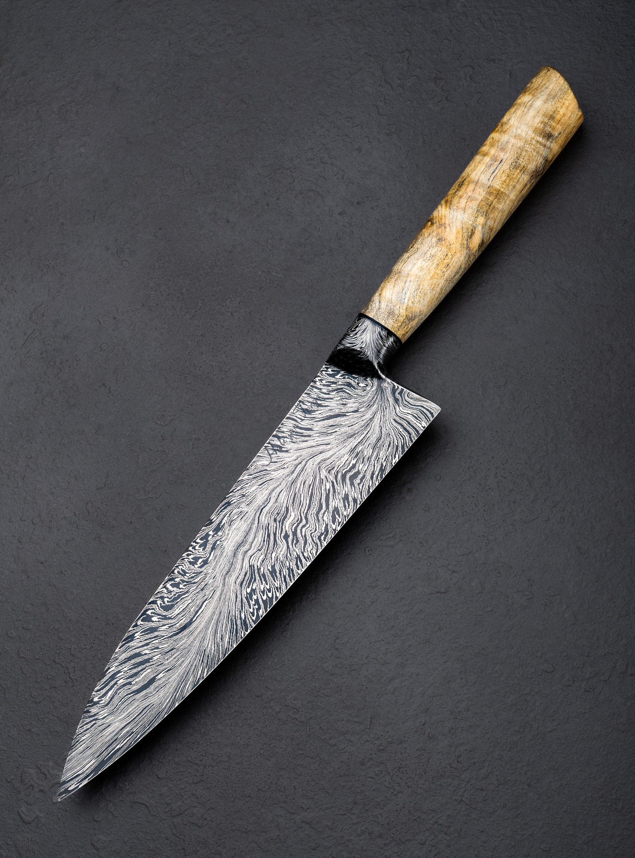 Joe Schrum - Missouri Chef & Gyuto River of Fire Gyuto 210mm