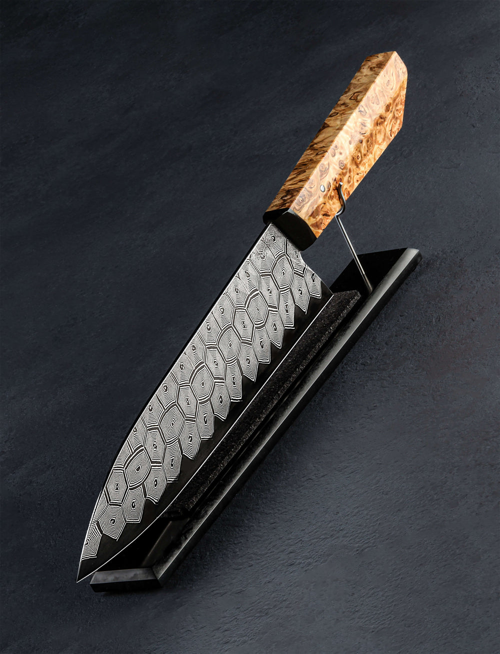 Korben Bloomfield - United Kingdom Chef & Gyuto Hex Mosaic Damascus Chef 264mm