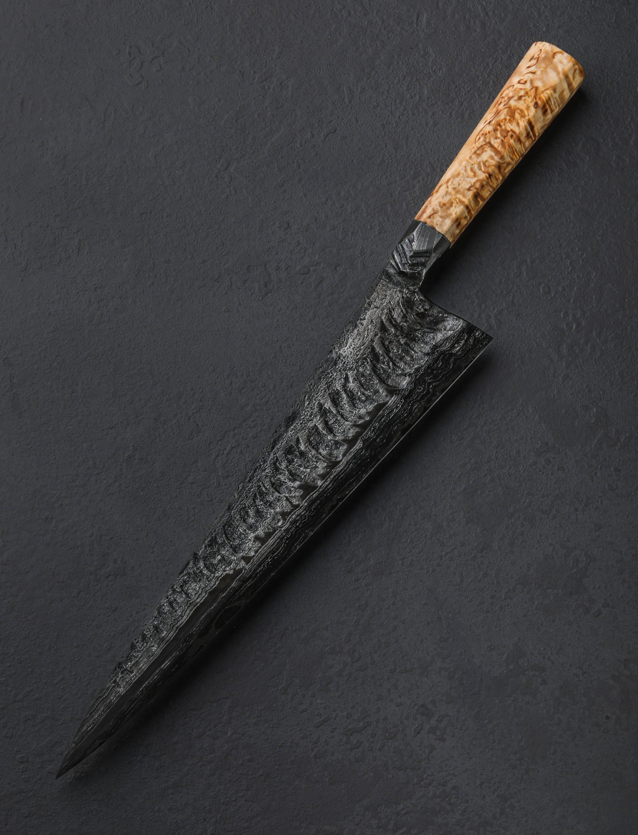 Leszek Sikon - England Chef & Gyuto Wave-Forged Damascus Gyuto 285mm