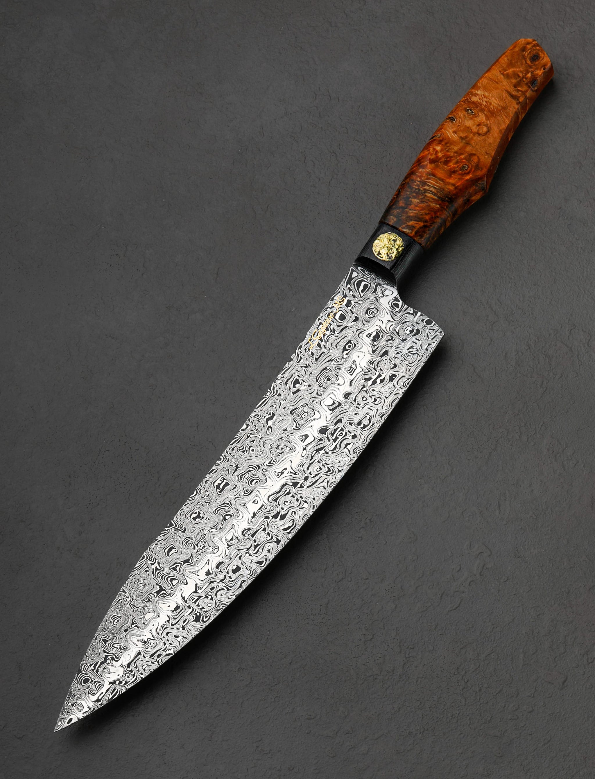 Luiz Gustavo Gonçalves - Brazil Chef & Gyuto Golden Moonlight Chef 240mm