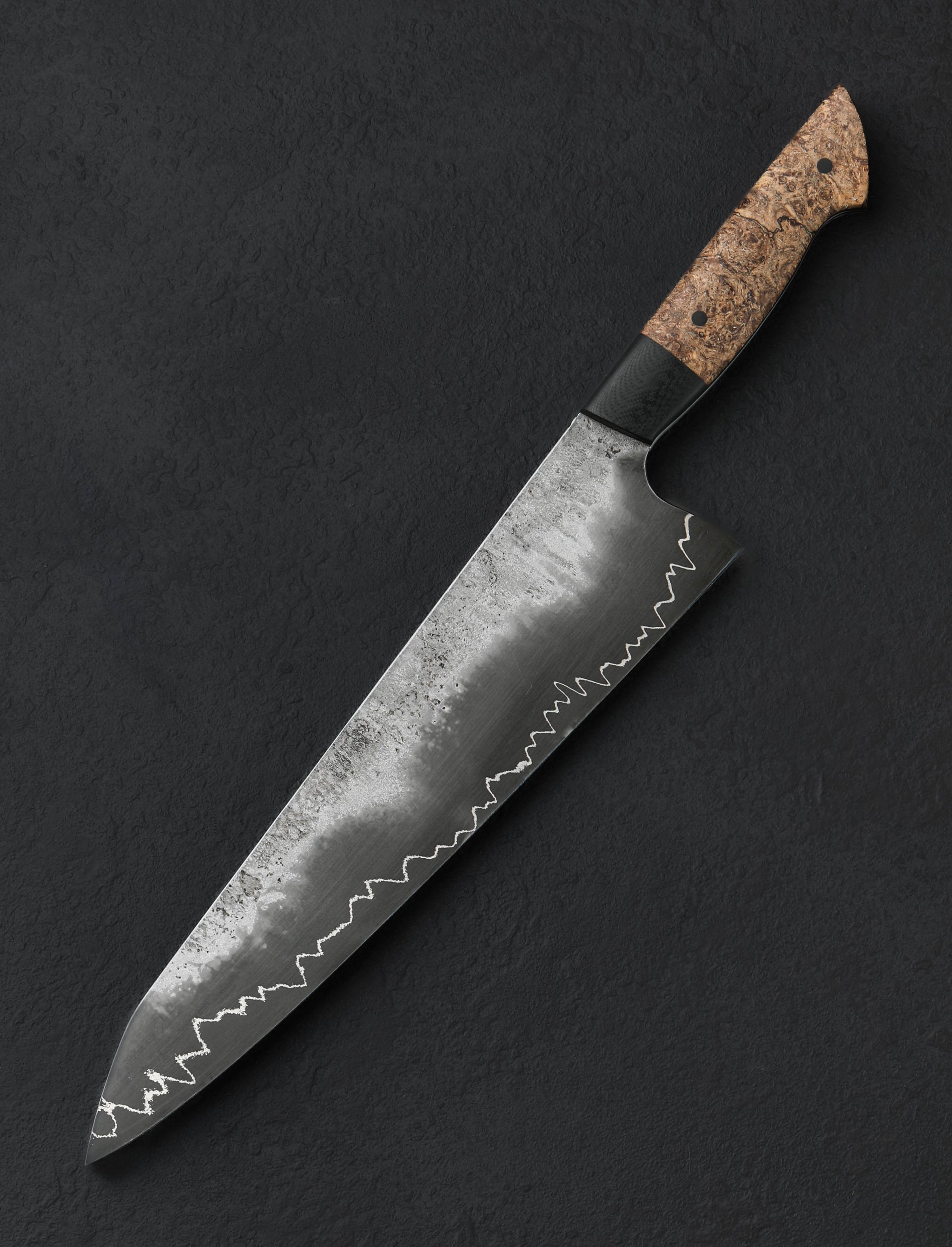 Martin Huber - Austria Chef & Gyuto Black Ash Silverline Chef 240mm