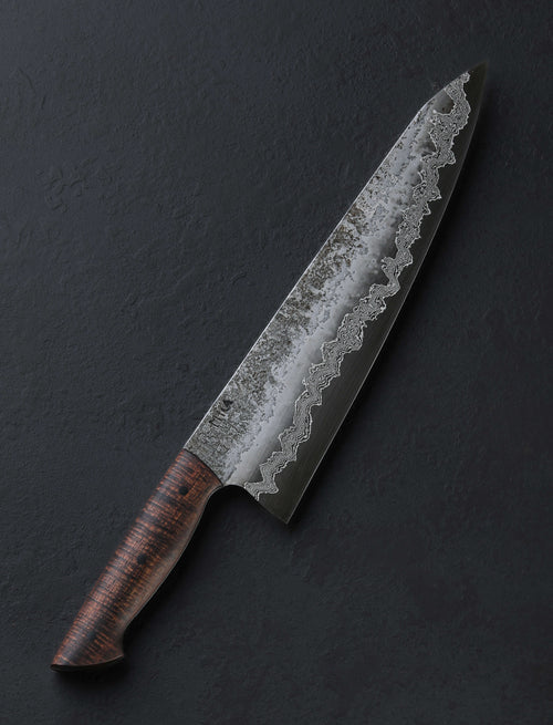 Martin Huber - Austria Chef & Gyuto Cascading Damascus Chef 248mm