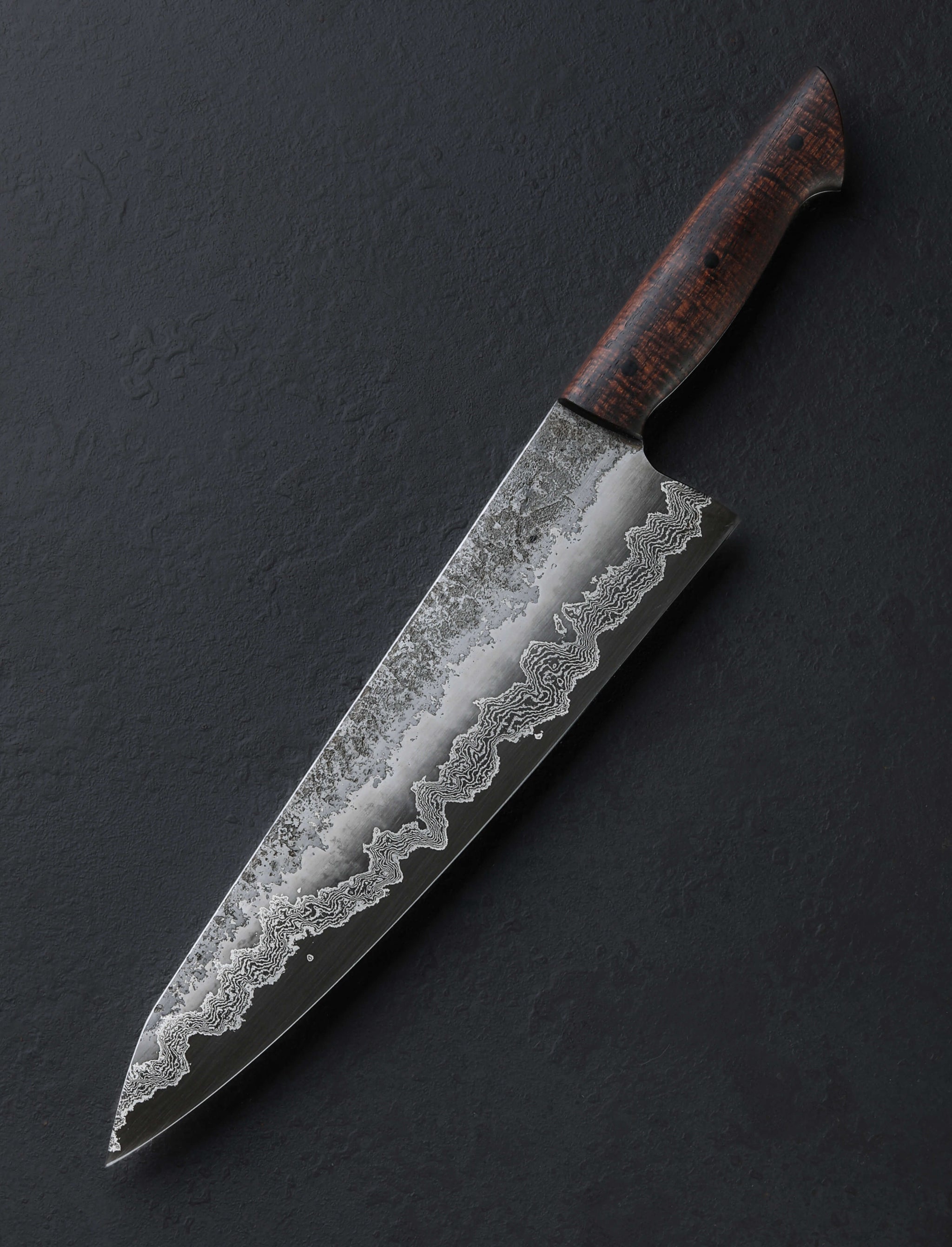 Martin Huber - Austria Chef & Gyuto Cascading Damascus Chef 248mm