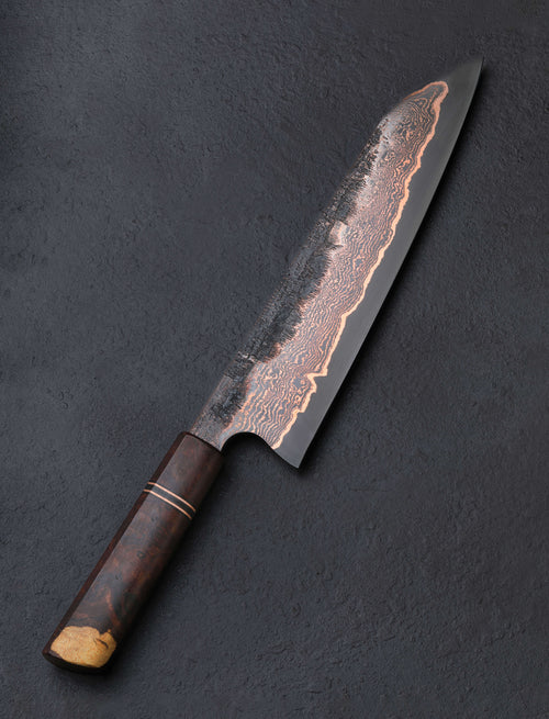 Martin Huber - Austria Chef & Gyuto Copper Damascus Gyuto 240mm