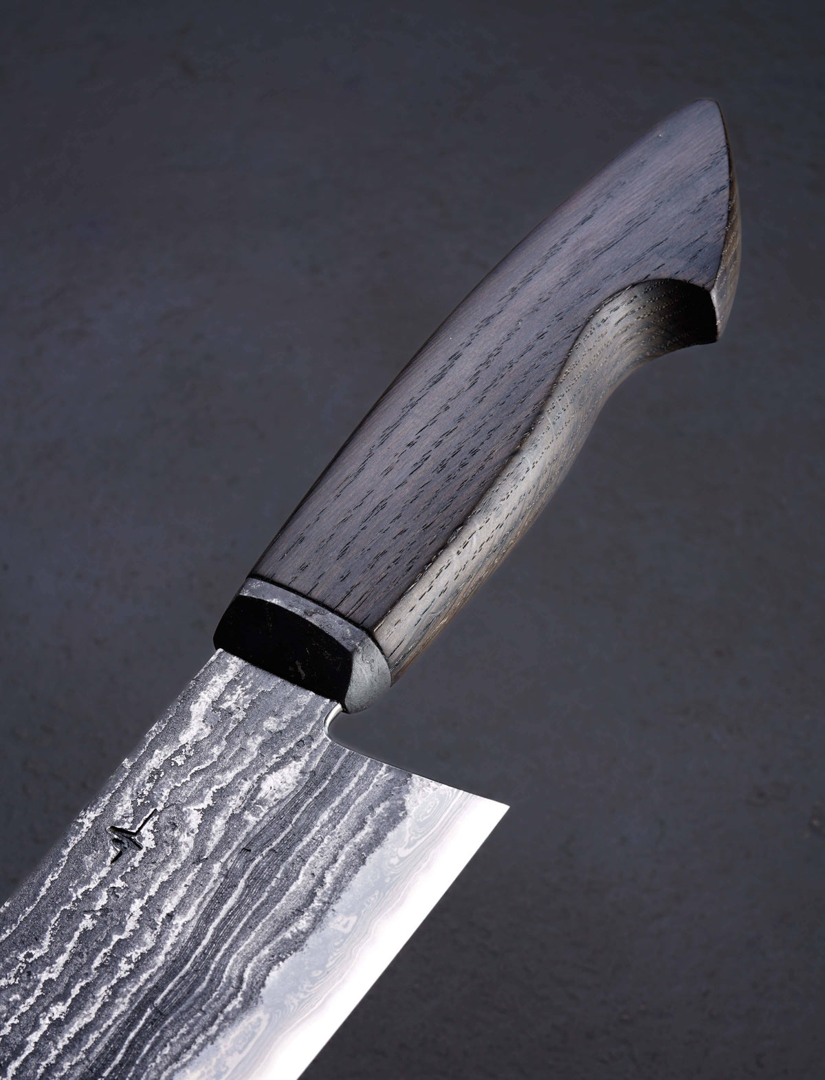 Milan Gravier - France Chef & Gyuto Marbre Noir Bog Oak Chef 225mm