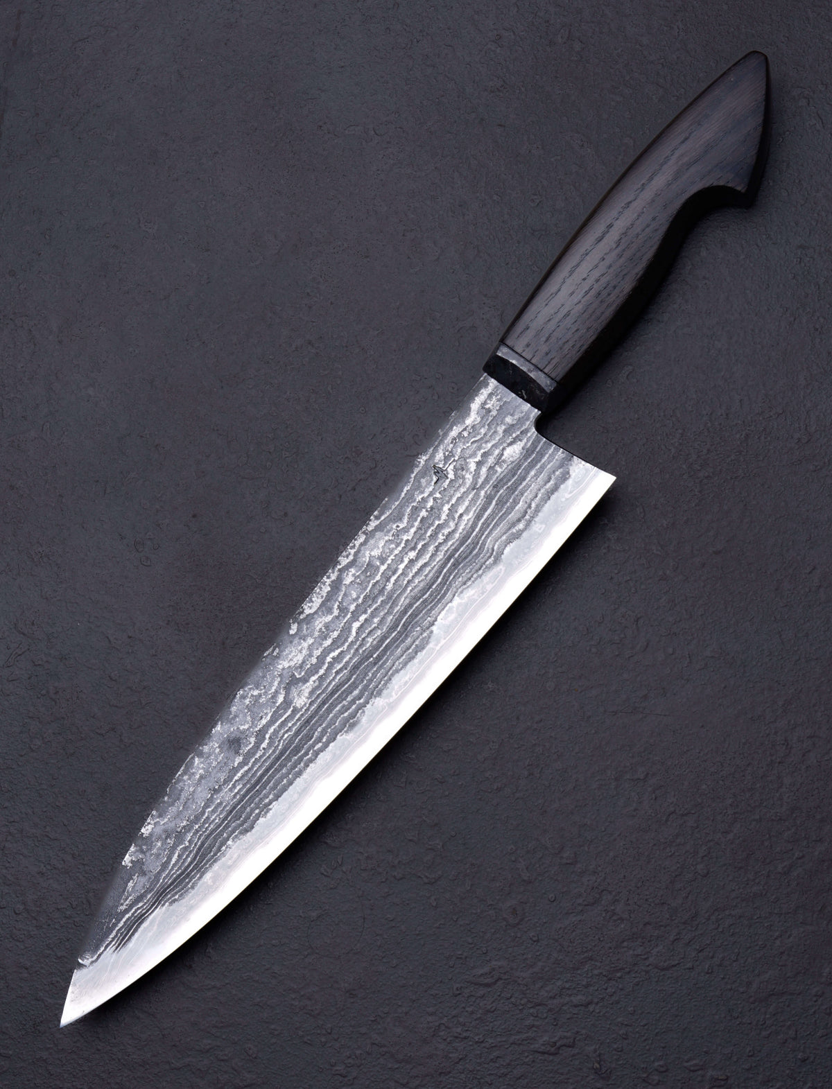 Milan Gravier - France Chef & Gyuto Marbre Noir Bog Oak Chef 225mm