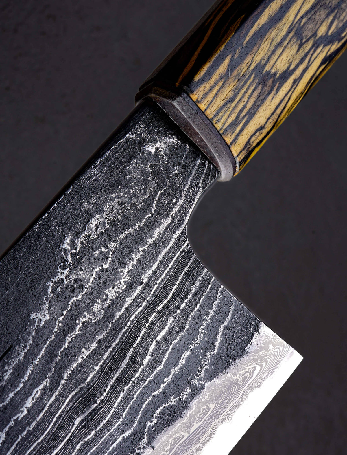 Milan Gravier - France Chef & Gyuto Marbre Noir Pale Moon Gyuto 228mm