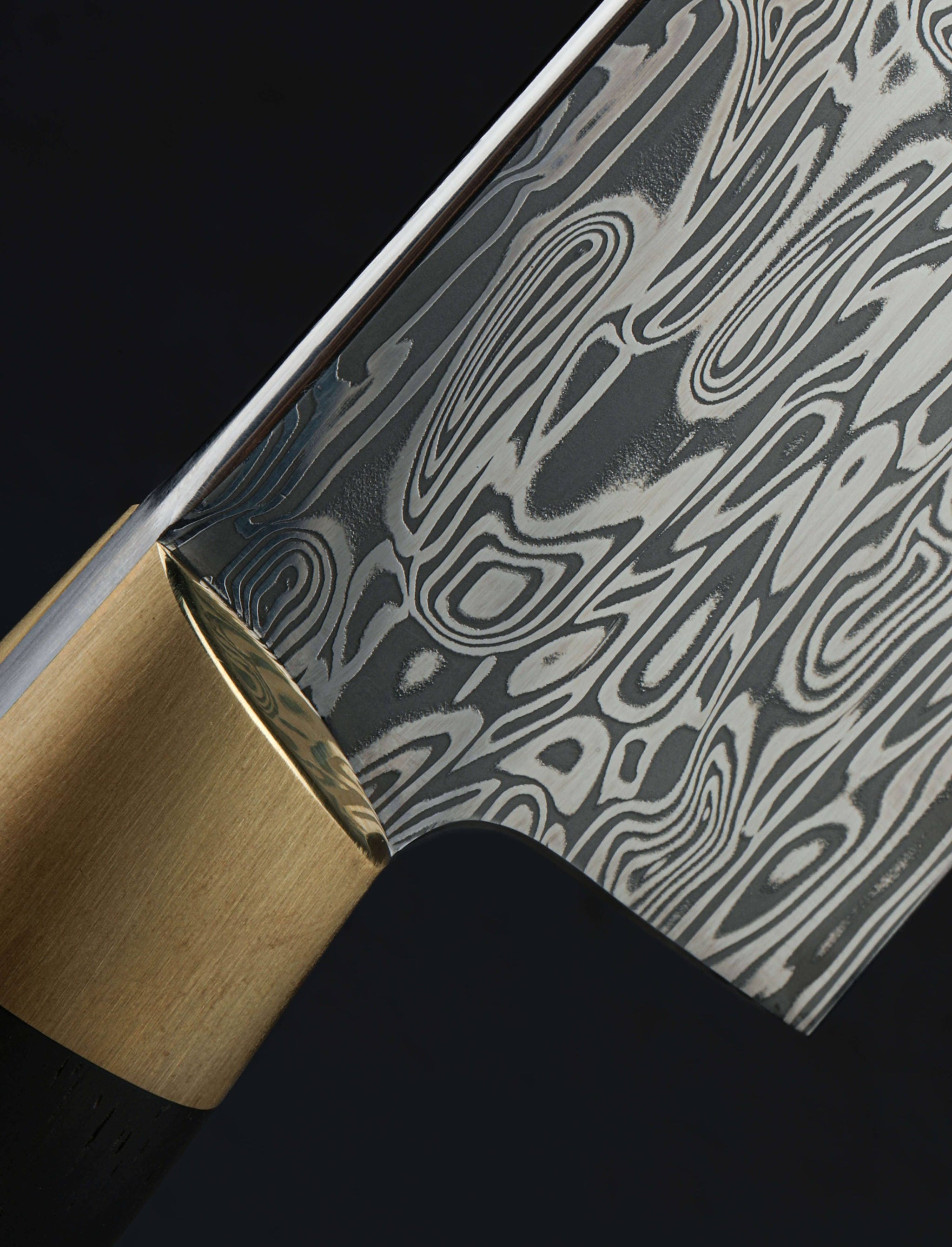 Monolith Knives - Virginia Chef & Gyuto Dense Twist Walnut Chef 228mm