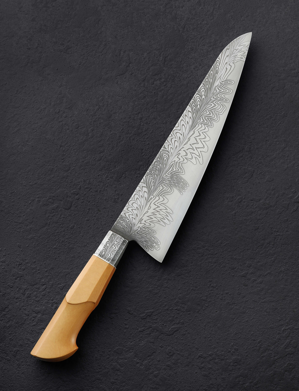 Nick Anderson - California Chef & Gyuto Vacillating Feather Gyuto 229mm