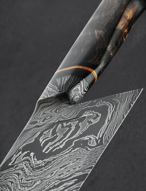 Nick Anger - Vermont Chef & Gyuto Aether Damascus Chef 210mm