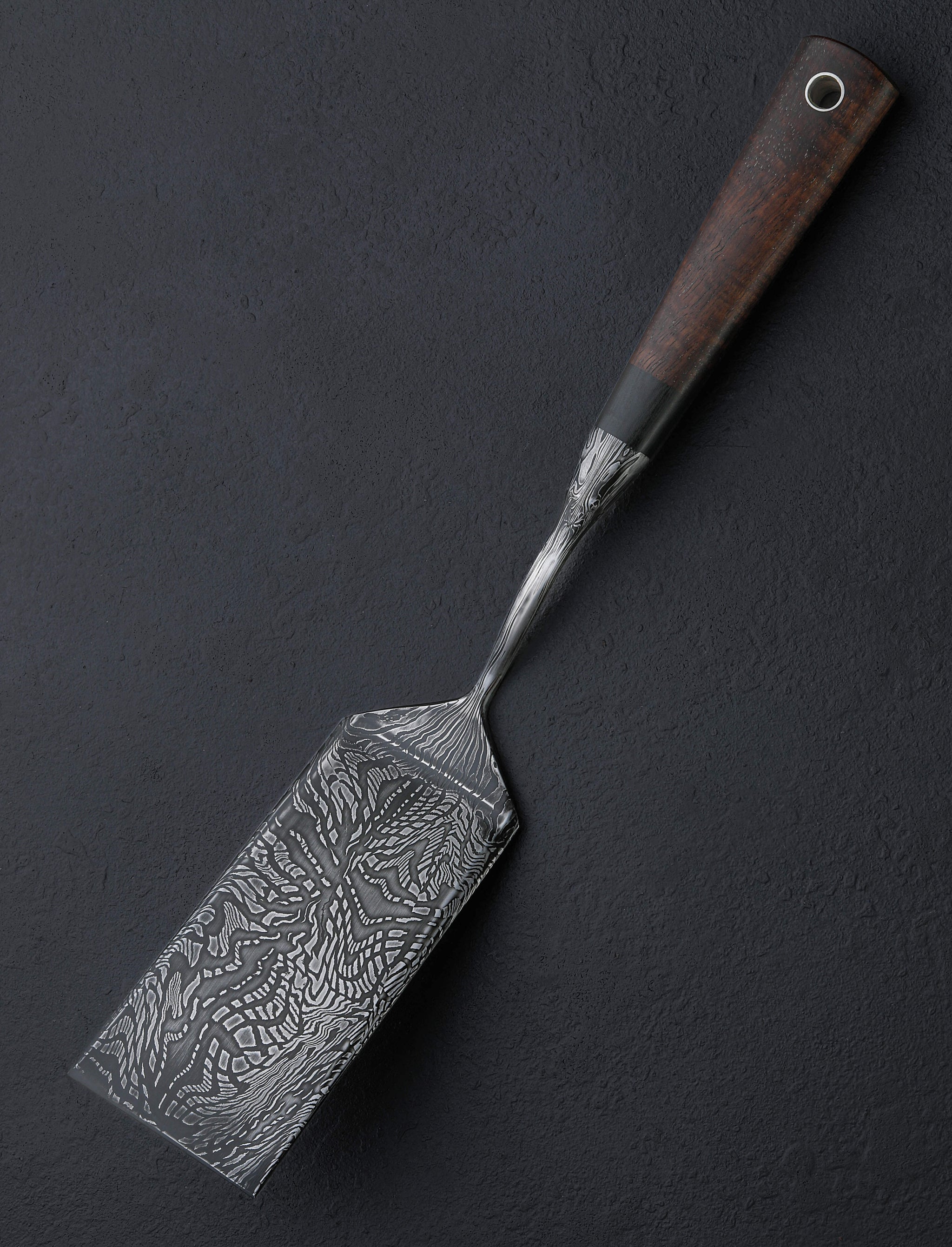 Nick Anger - Vermont Chef & Gyuto Anger Damascus Chef Spatula