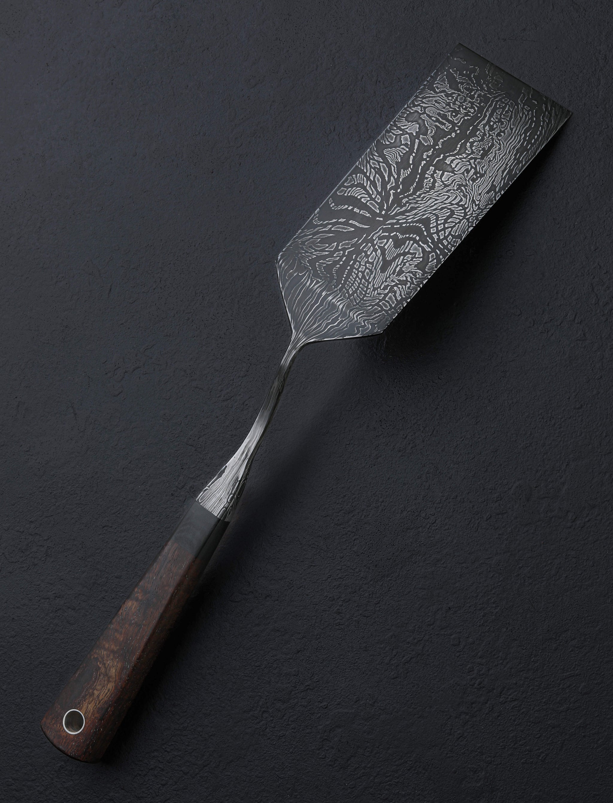 Nick Anger - Vermont Chef & Gyuto Anger Damascus Chef Spatula