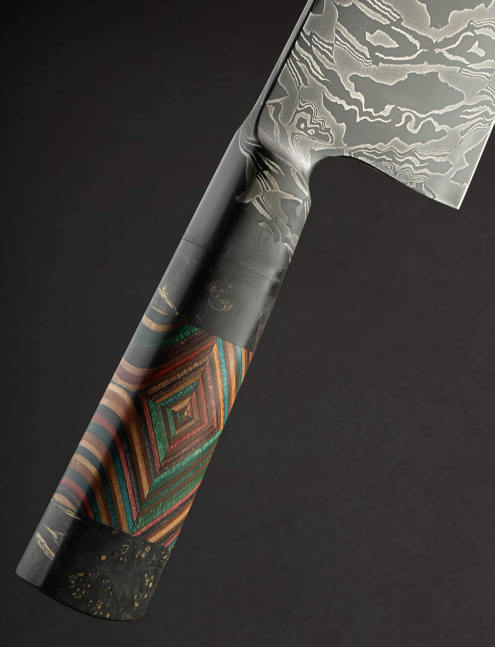 Nick Anger - Vermont Chef & Gyuto Anger Herringbone Rorschach Chef 263mm