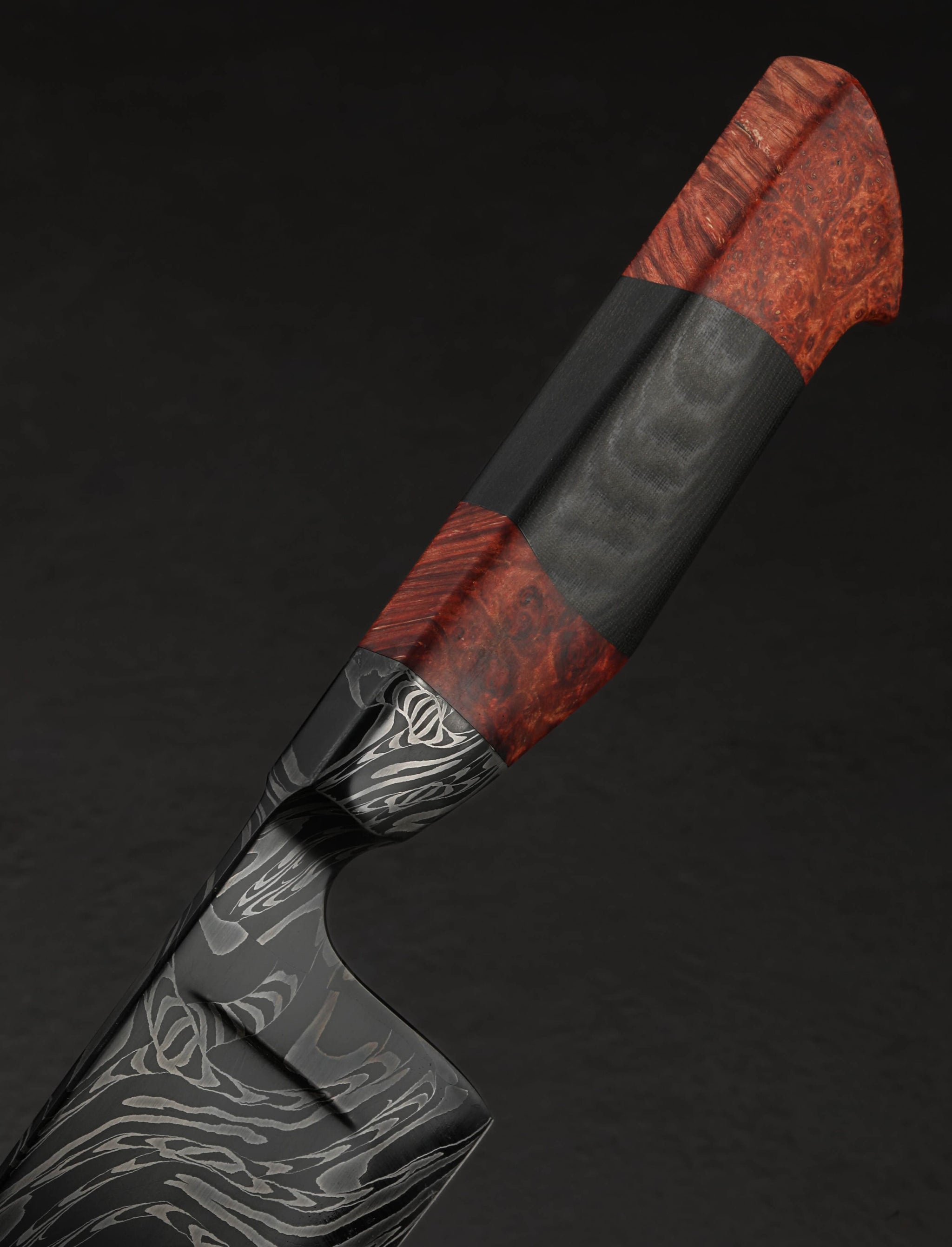 Nick Anger - Vermont Chef & Gyuto Anger Serpentine Damascus Chef 264mm