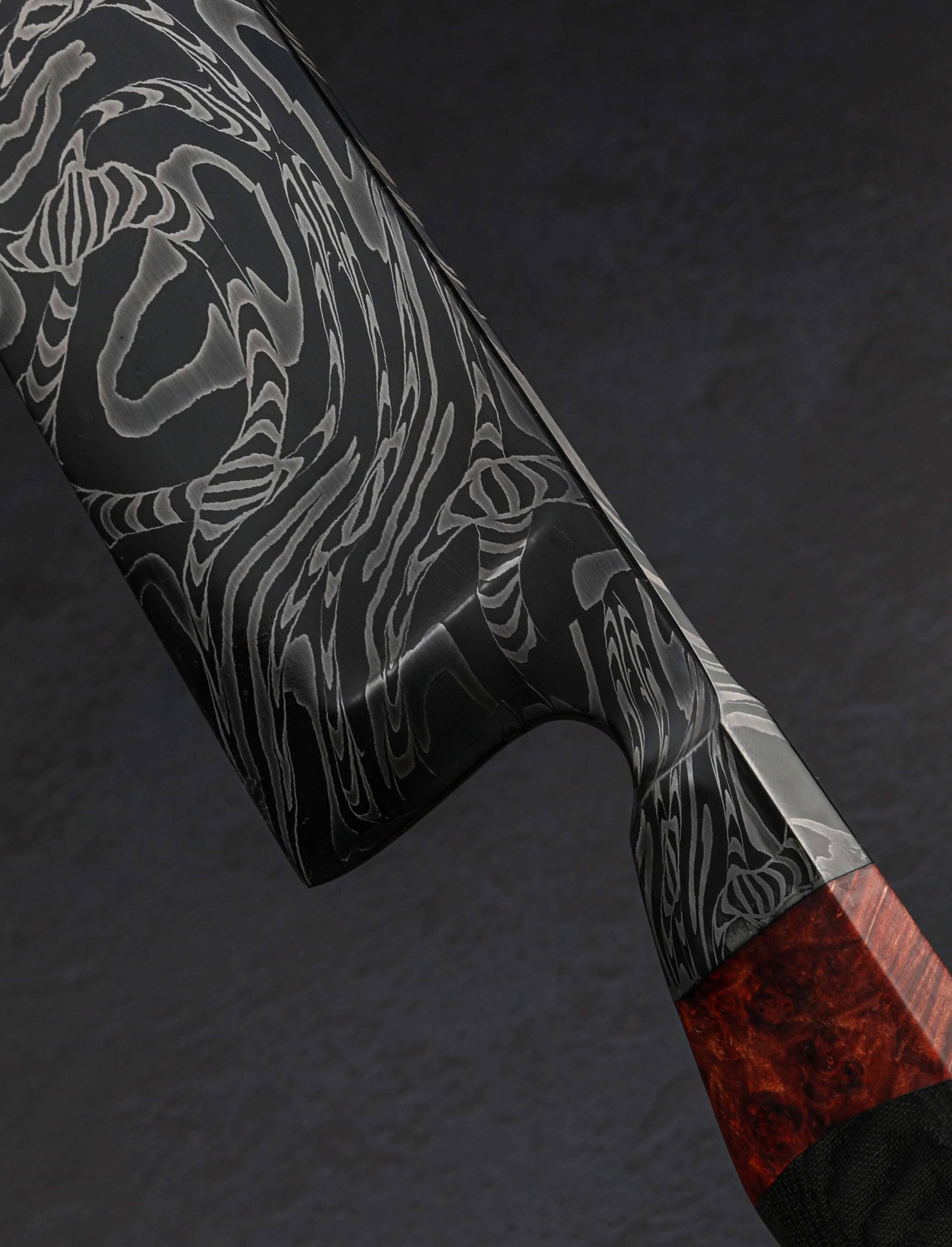 Nick Anger - Vermont Chef & Gyuto Anger Serpentine Damascus Chef 264mm