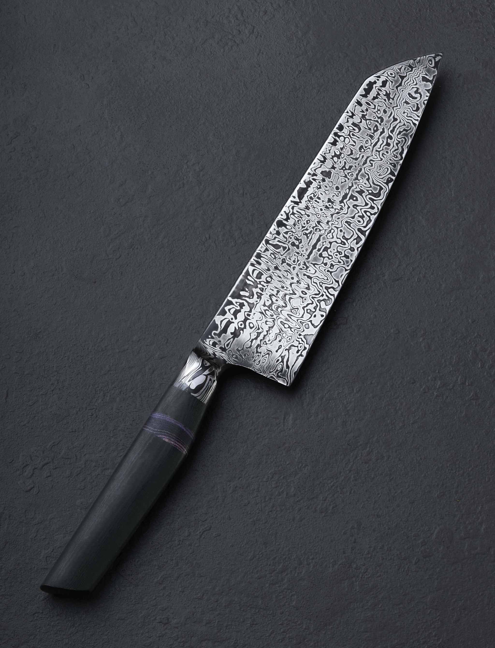 Nick Anger - Vermont Chef & Gyuto Aurora Bubbles Damascus Chef 208mm
