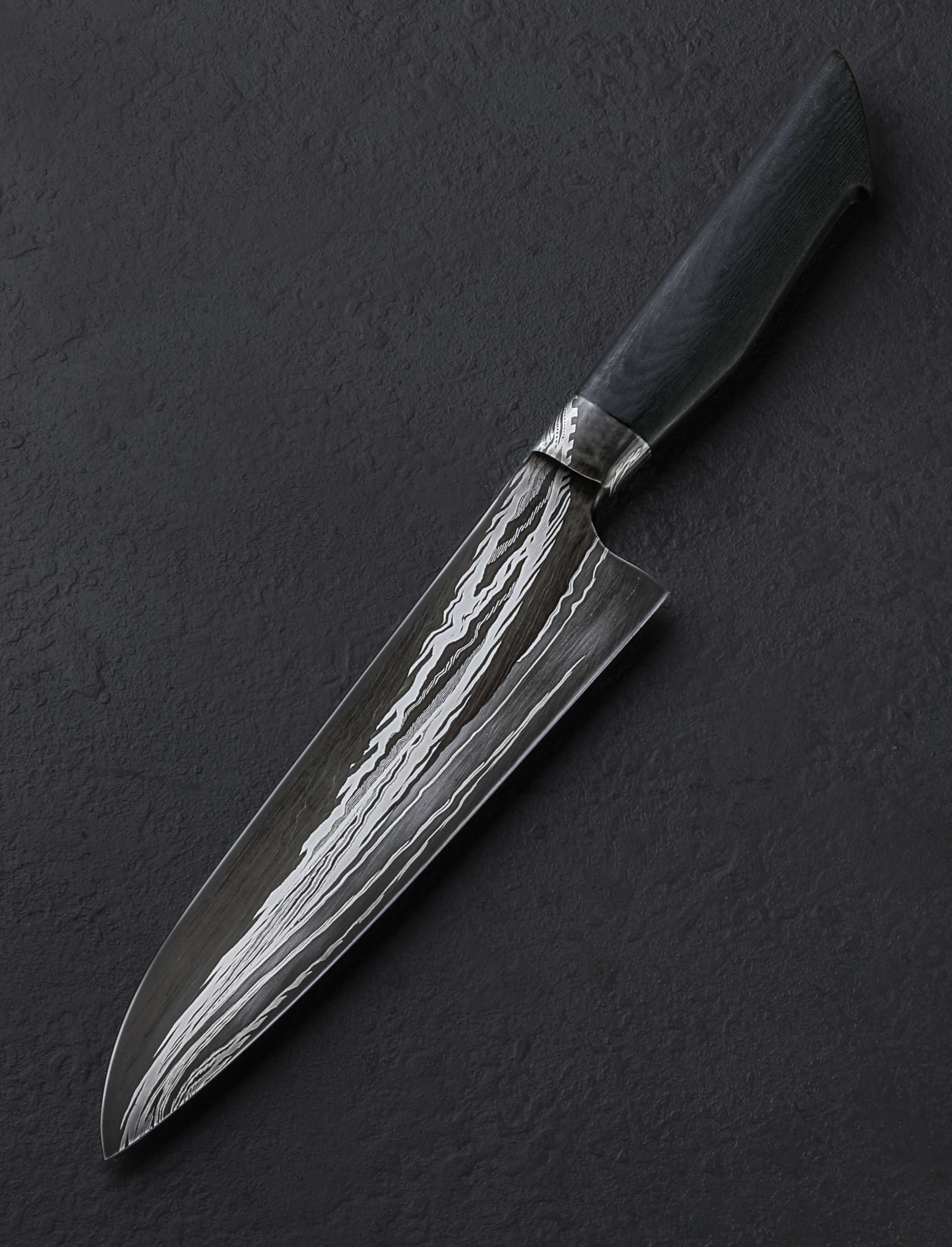 Nick Anger - Vermont Chef & Gyuto Unwound Damascus Chef 195mm